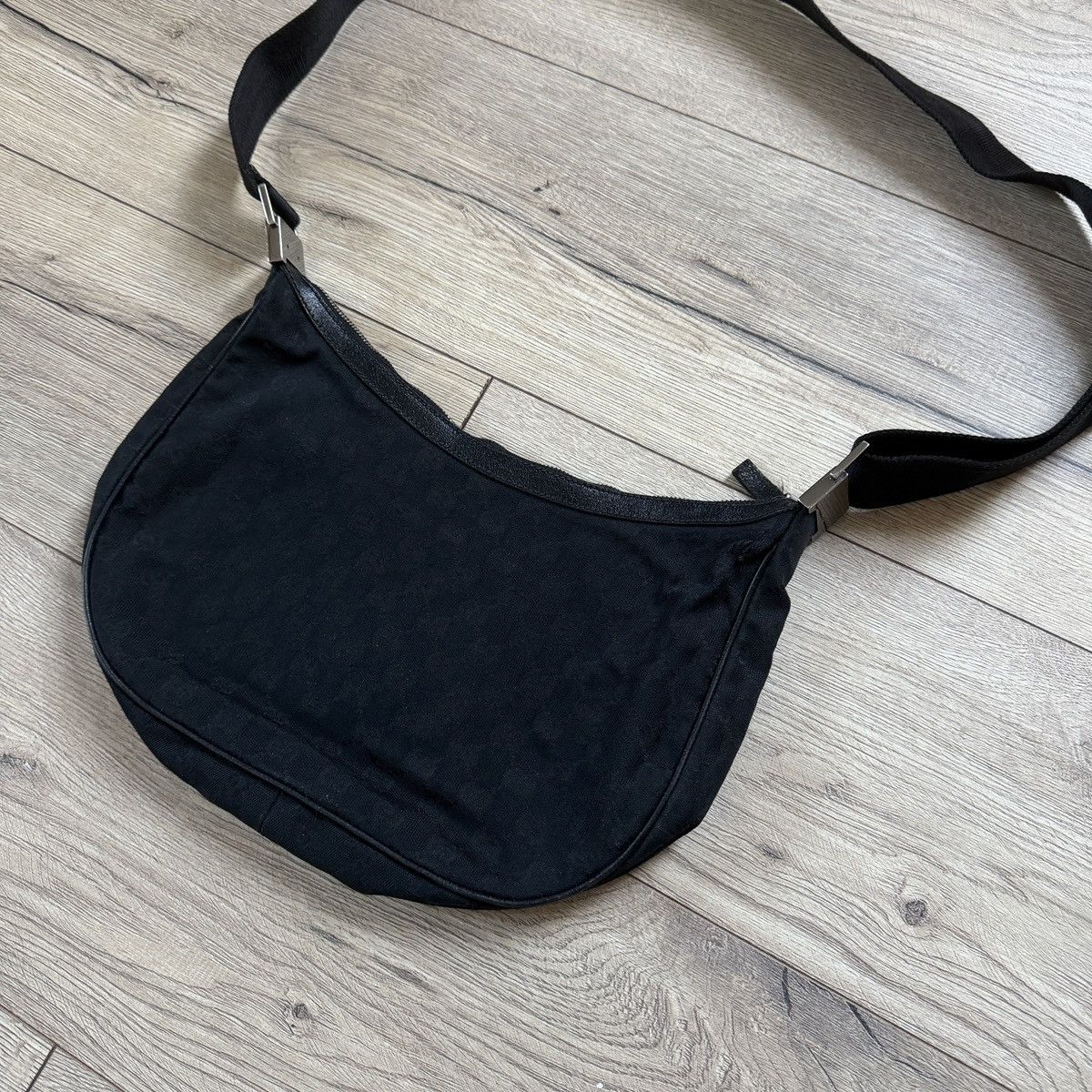 Gucci Shoulder Bag in Black with Monogram