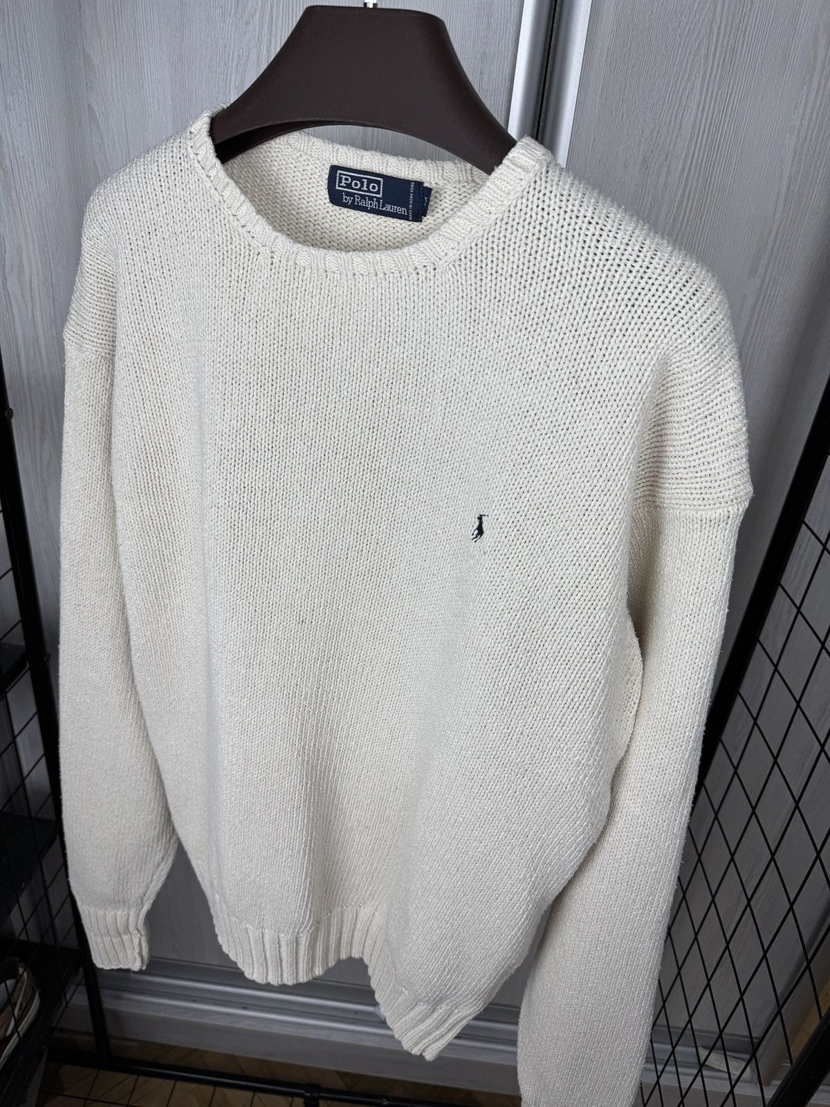 Polo Ralph Lauren Polo Ralph Lauren vintage beige knitted sweater Hong Kong Size US XXL / EU 58 / 5 - 6 Thumbnail