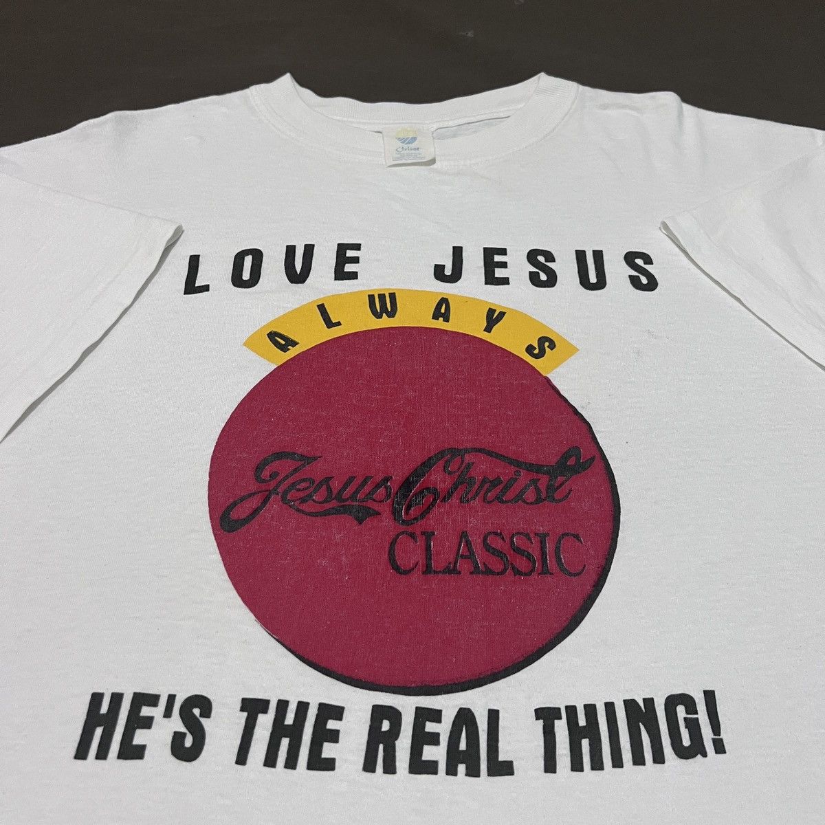 Vintage Vintage 90s LOVE JESUS ALWAYS Parody Tee XL God Bible Holy Size US XL / EU 56 / 4 - 1 Thumbnail