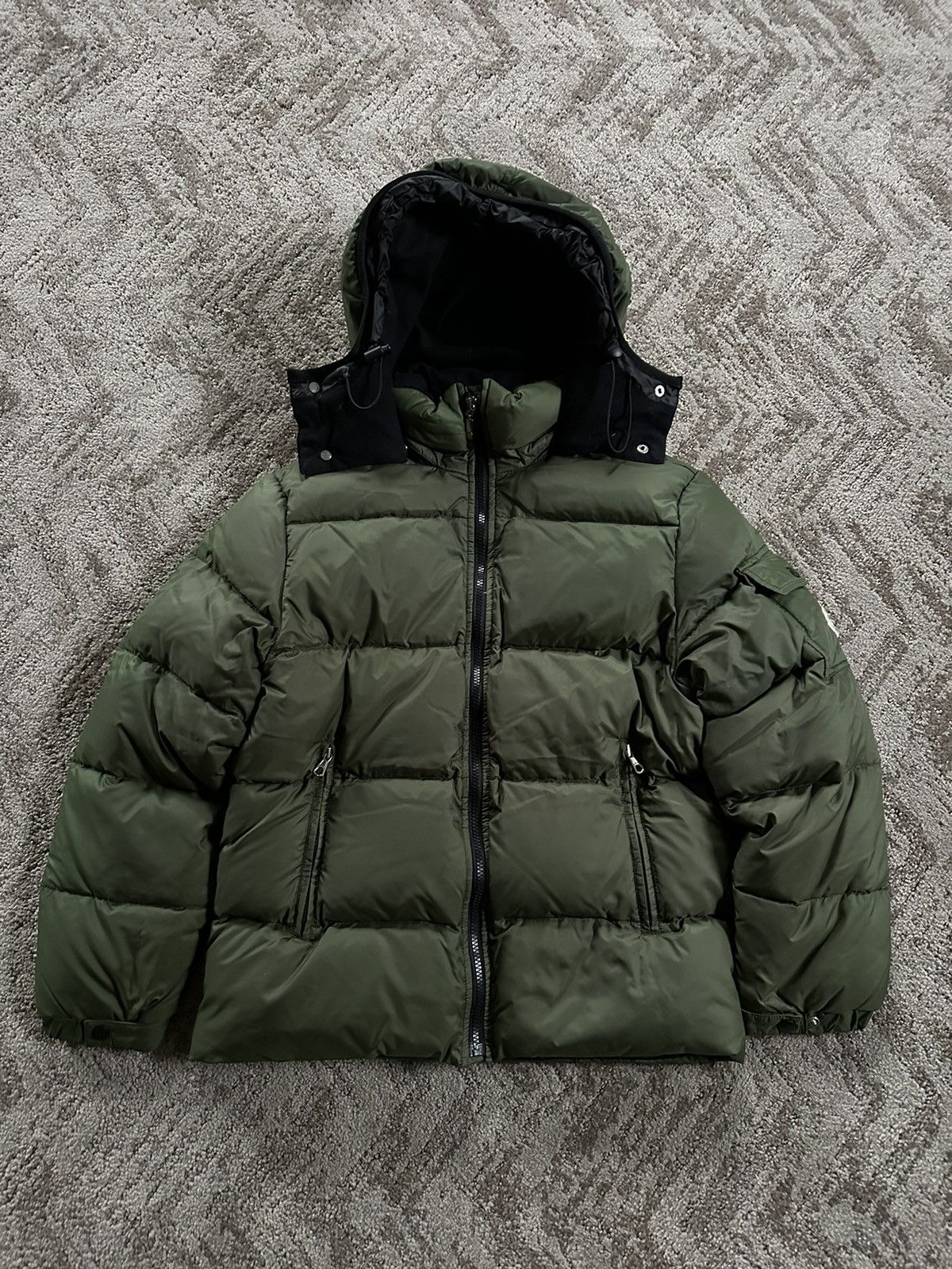 image of Moncler Down Jacket in Green, Men's (Size XS)