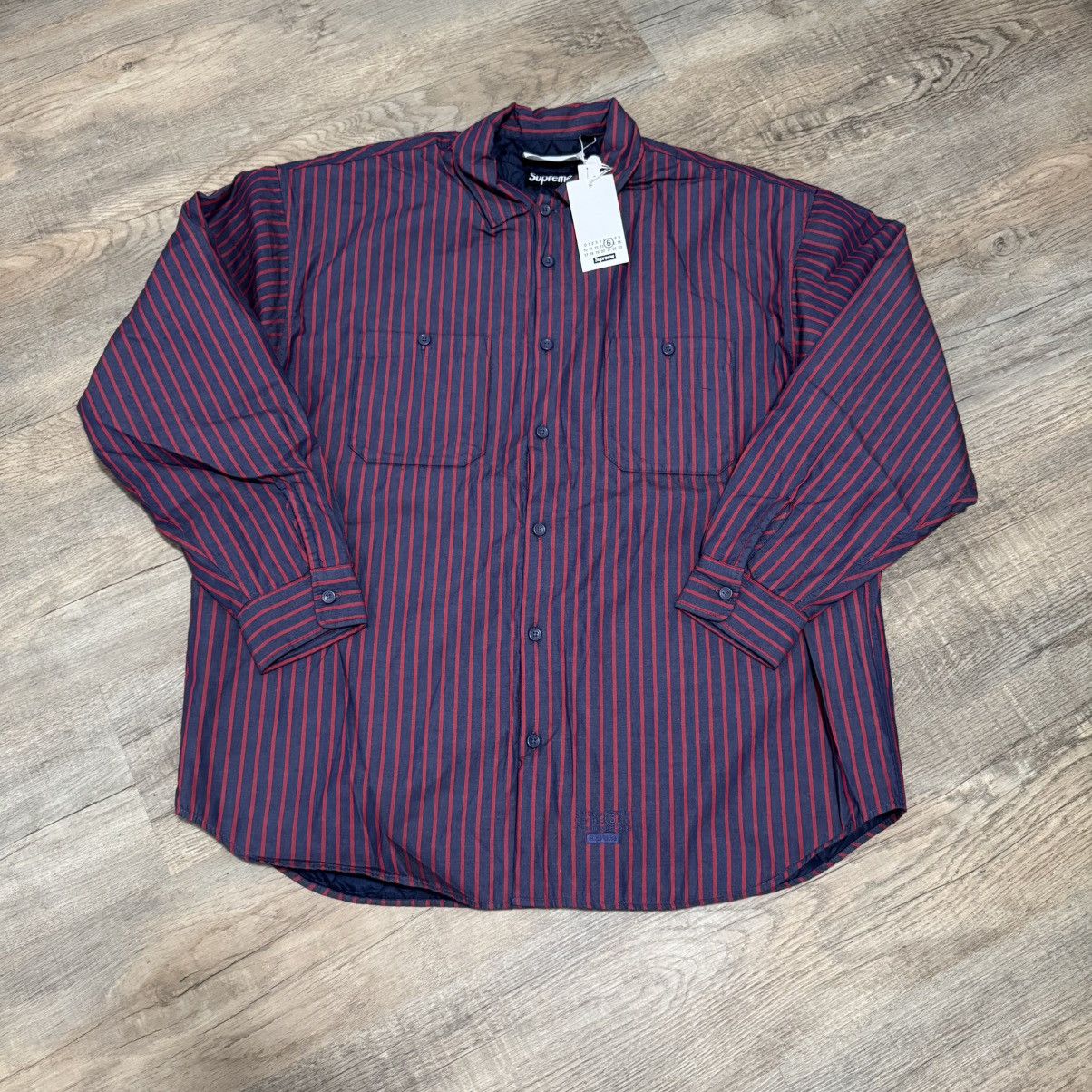 Maison Margiela × Supreme Supreme MM6 Padded Shirt Stripe SS24
