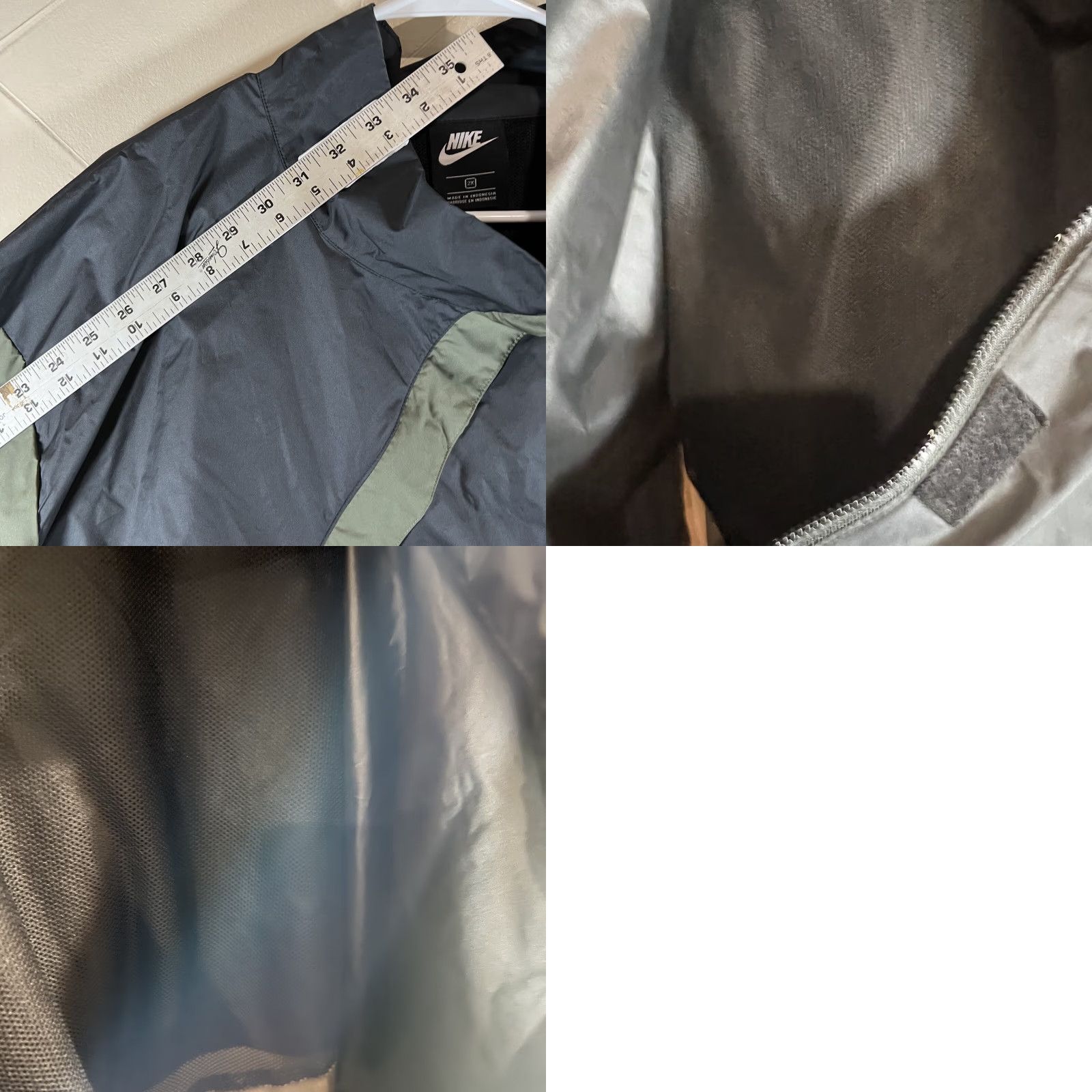 Nike Nike Plus Pullover Jacket Unisex Adults 2XL Light Shell Khaki/Tan/Black Big & Tall Womens Mens Size XXL / US 16-18 / IT 52-54 - 8 Thumbnail