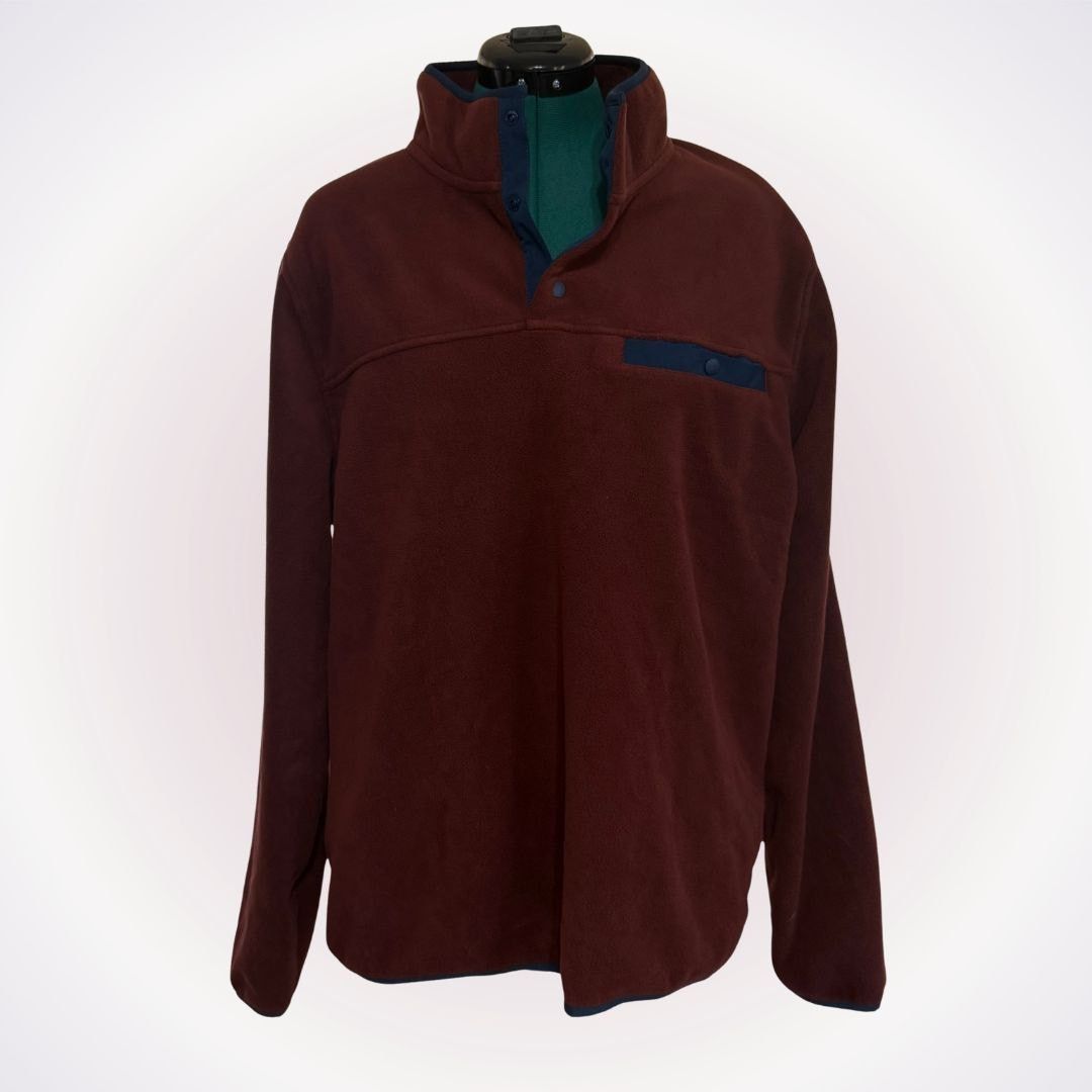 Other 32 Heat Brown Fleece Pullover | Sz L Size US L / EU 52-54 / 3 - 1 Thumbnail