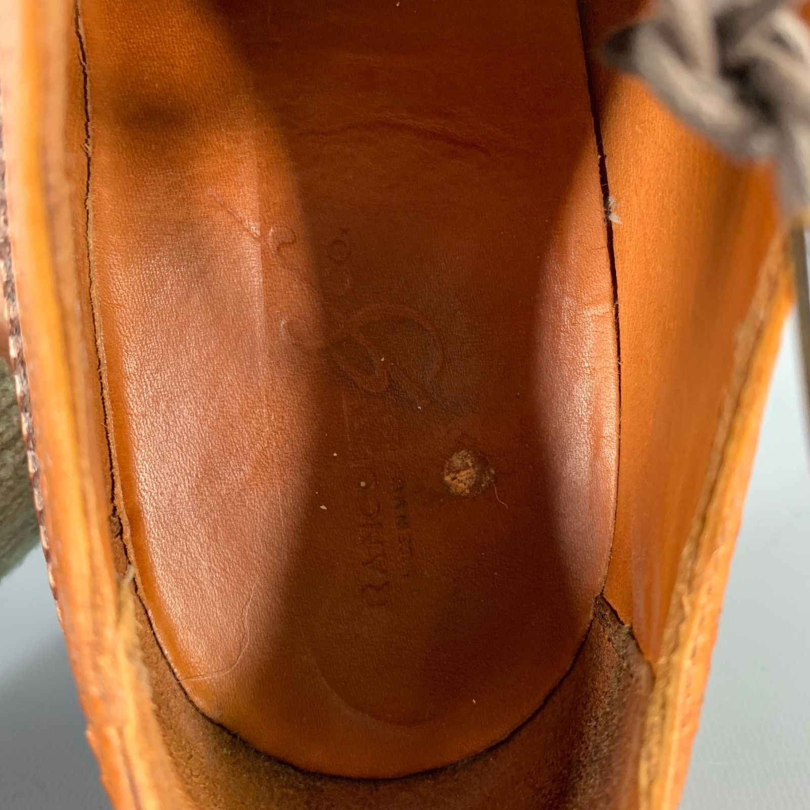 Rancourt & Co. RANCOURT & CO. Size 9 Tan Caramel Leather Wingtip Lace-Up Size US 9 / EU 42 - 8 Thumbnail