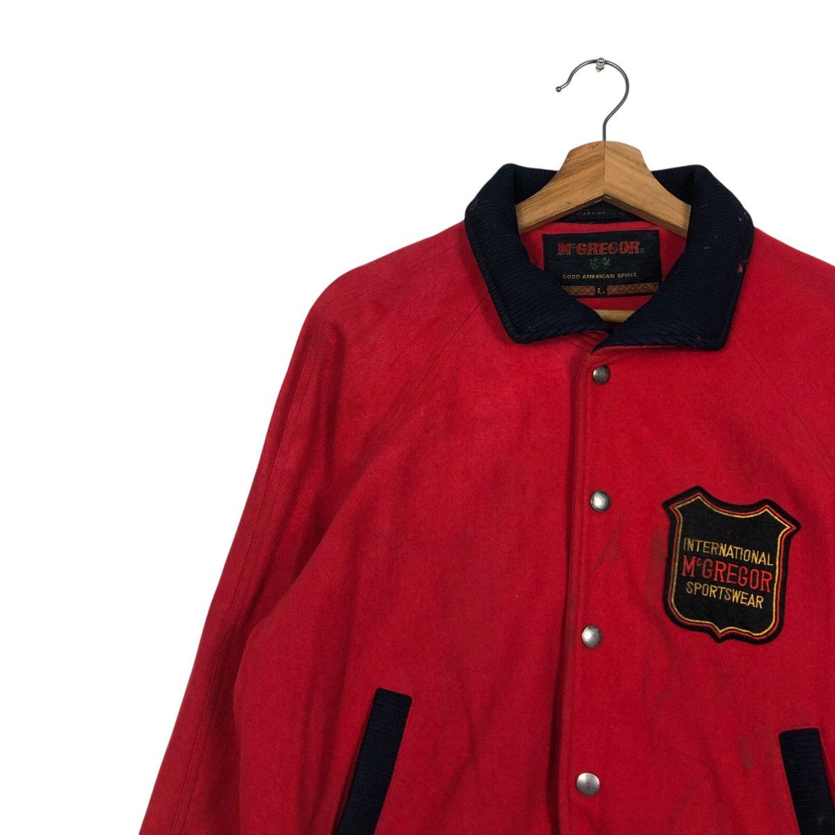Japanese Brand 📌Vintage Bomber Jacket Mc Gregor Big Logo Issey Miyake Size US L / EU 52-54 / 3 - 7 Thumbnail