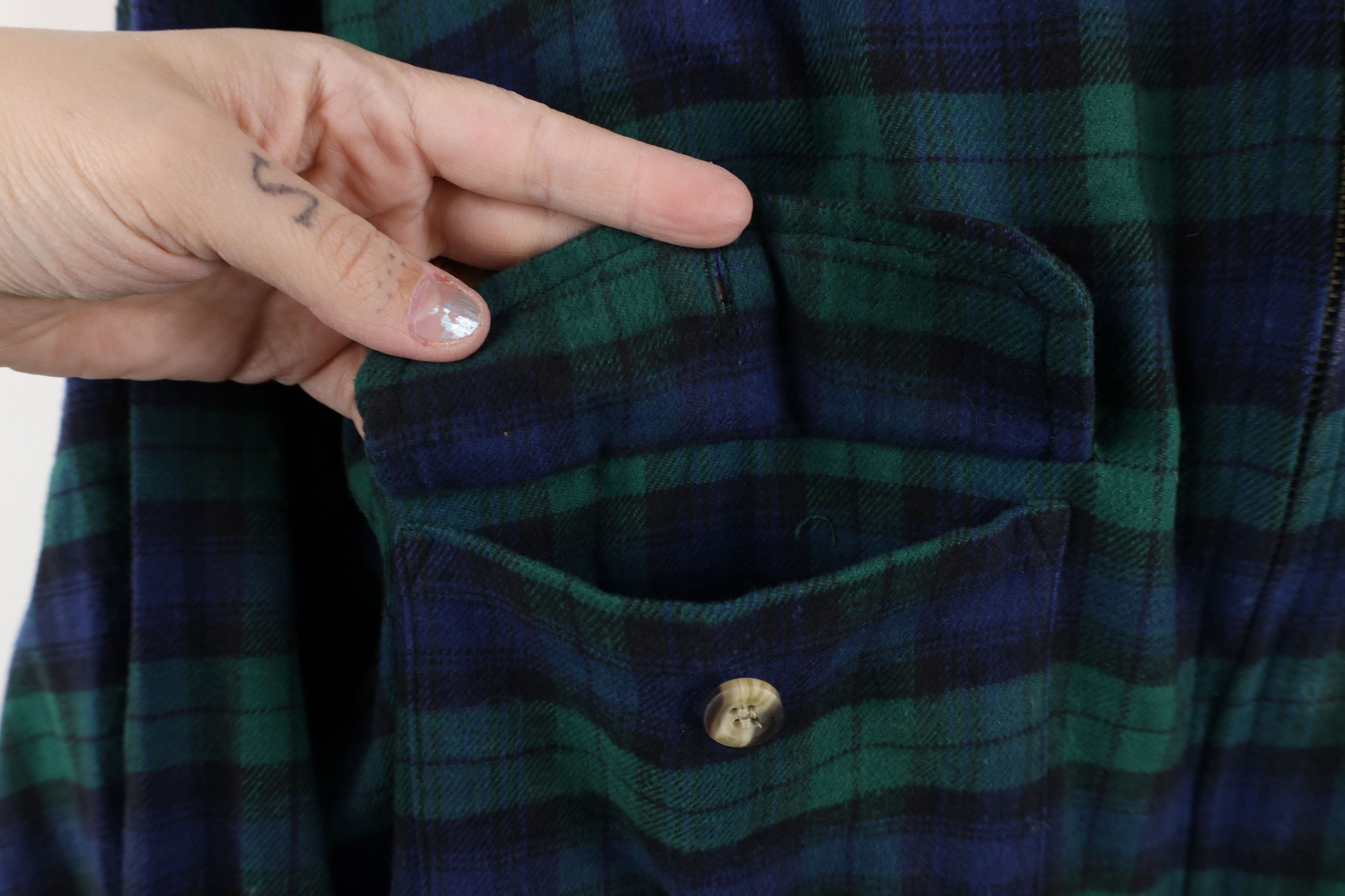 Vintage Vintage 90s Streetwear Flannel Shirt Jacket Jac Shirt Size US L / EU 52-54 / 3 - 4 Thumbnail