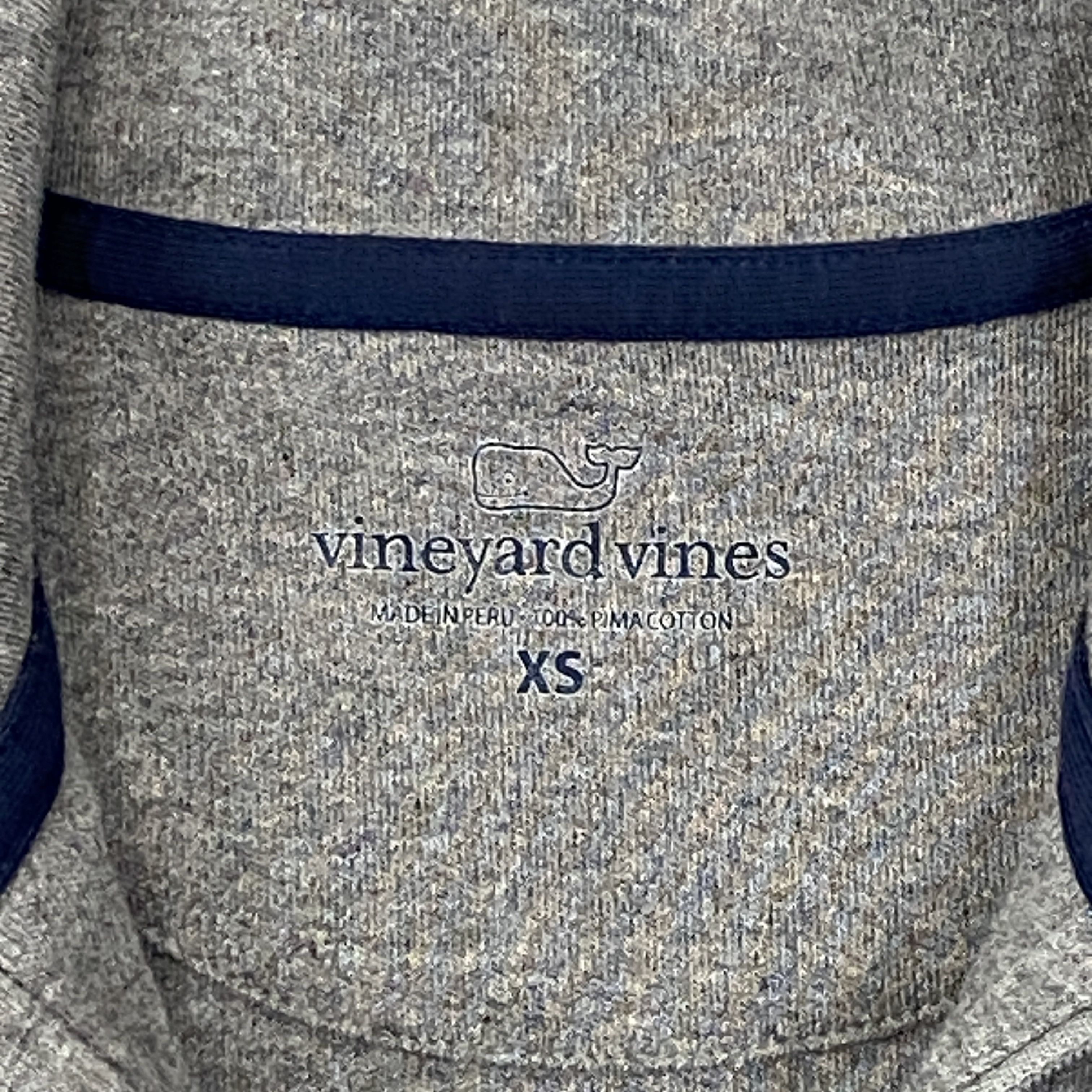 Vineyard Vines Men XS 1/4 Zip 100% Pima Cotton Whale Logo Long Sleeve Size US XS / EU 42 / 0 - 2 Thumbnail