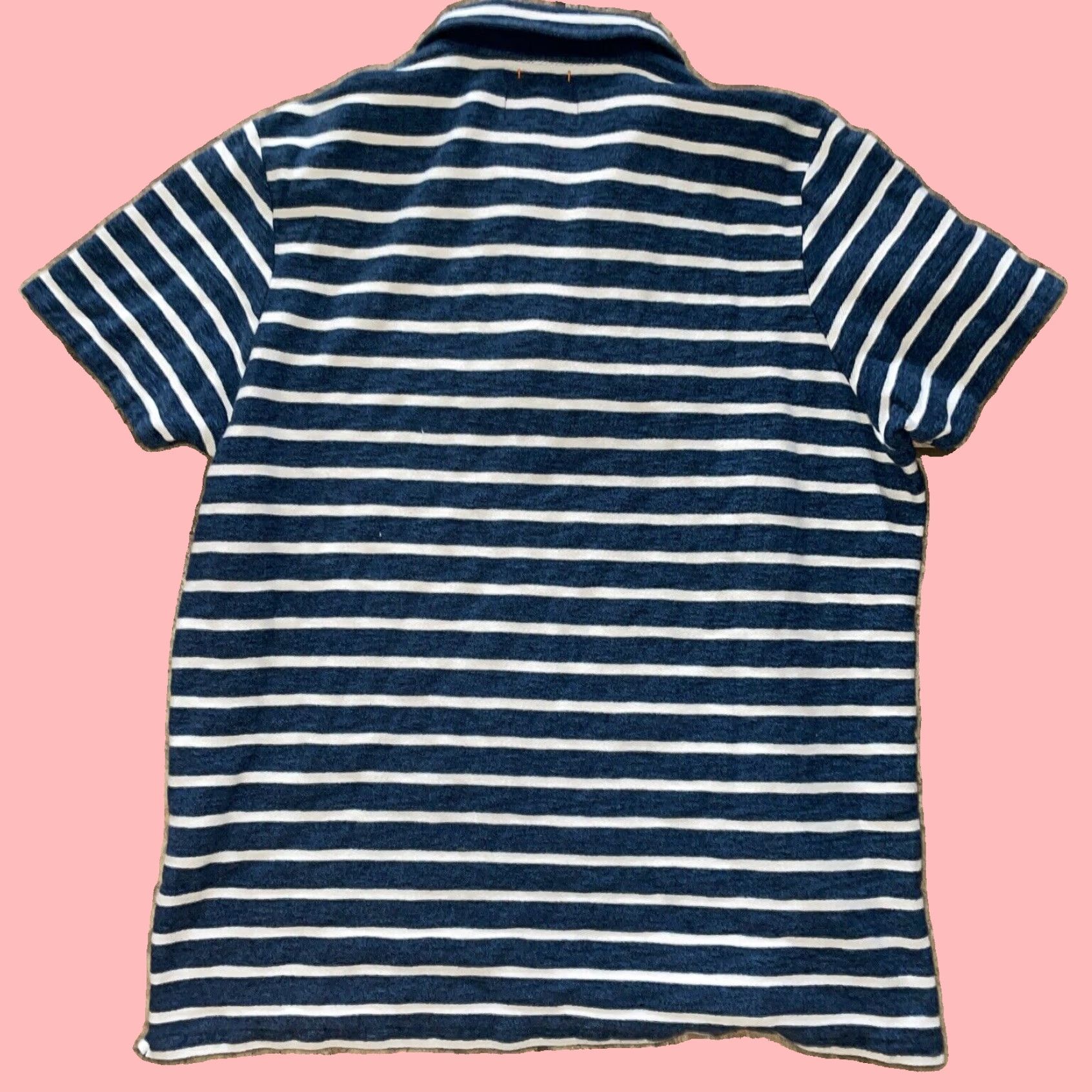 Vintage Jack Spade Mens Blue Striped Polo Shirt XL Size US XL / EU 56 / 4 - 4 Thumbnail