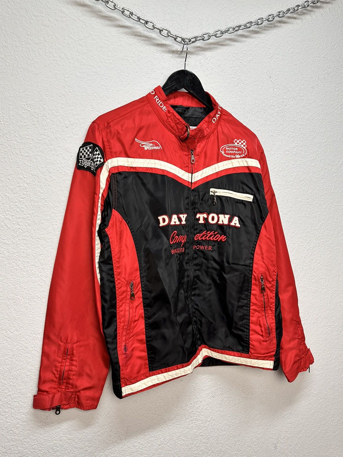 NASCAR Racing Jacket Moto Vodafone F1 Nascar Leather Red Bull Lucky Size US XXL / EU 58 / 5 - 3 Thumbnail