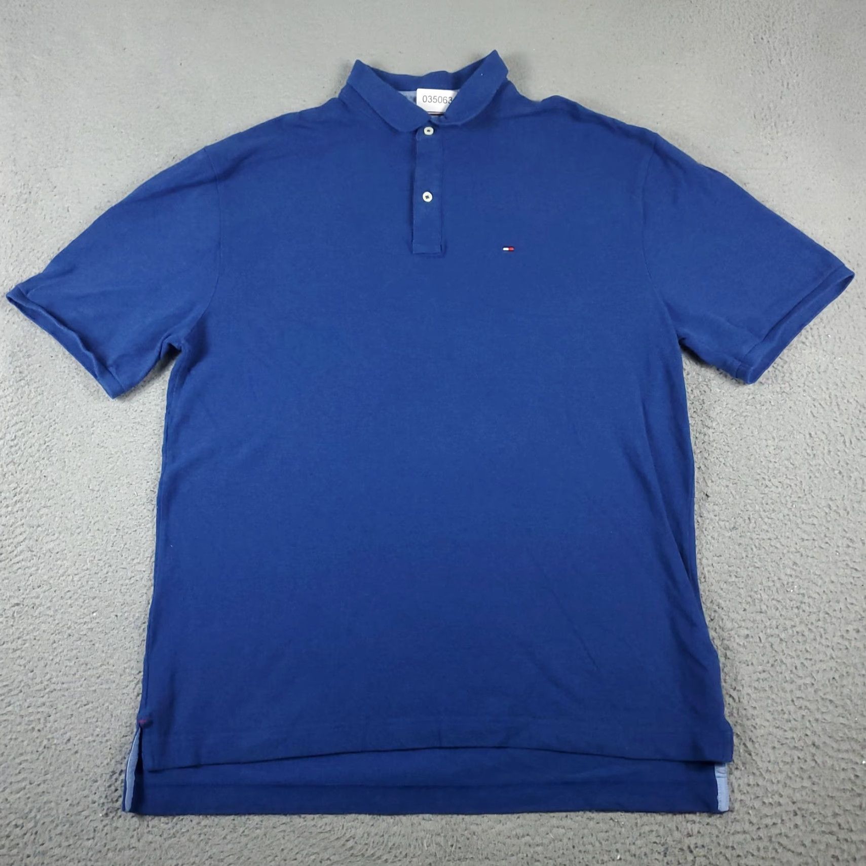 Tommy Hilfiger Tommy Hilfiger Polo Shirt Mens XL Blue Short Sleeve Casual Button-Down Polo Shirt Mens XL Blue Classic American Preppy Logo Polo Size US XL / EU 56 / 4 - 3 Thumbnail