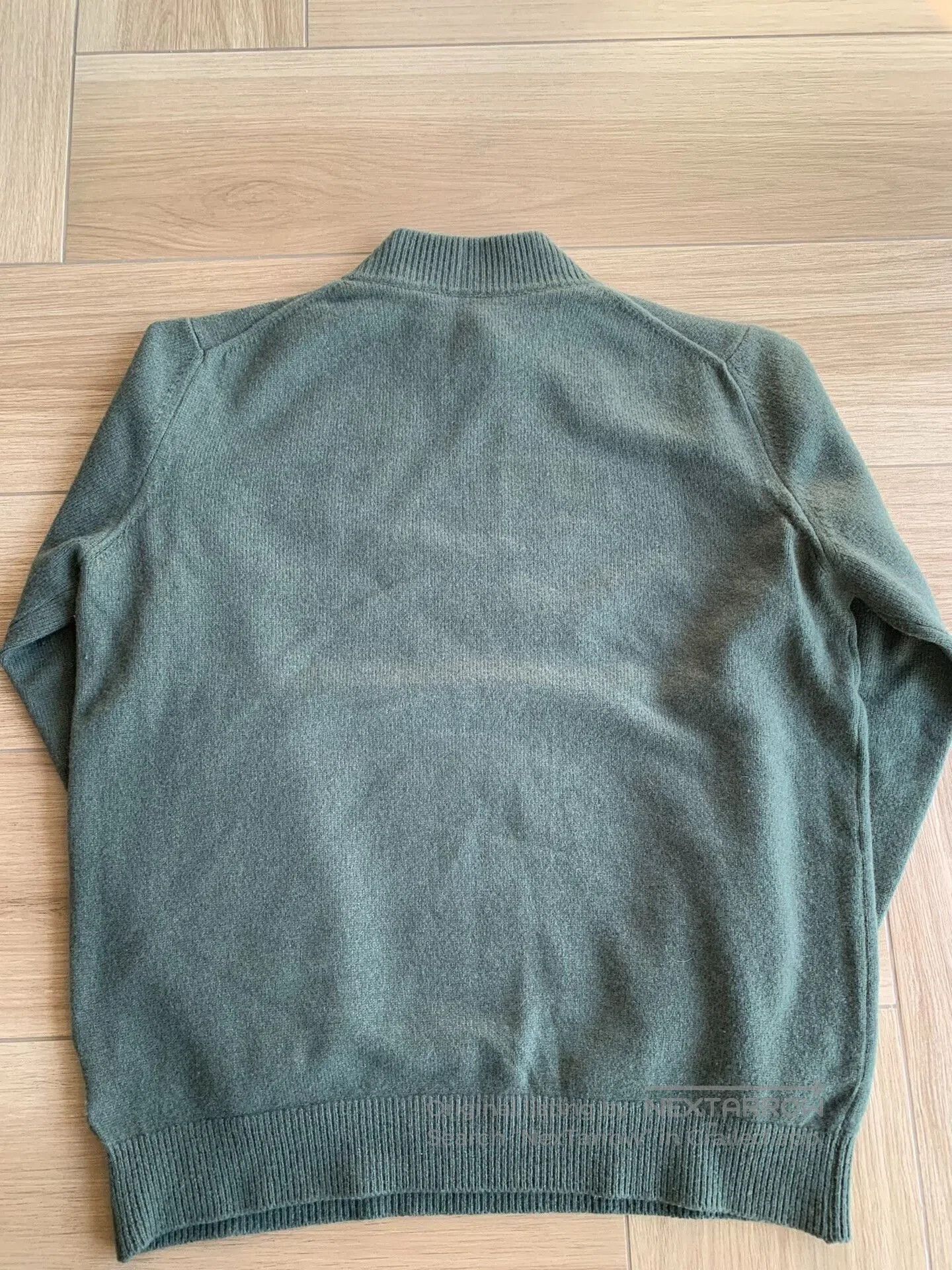 Japanese Brand stylish men's cashmere wool sweater in green. Size US XL / EU 56 / 4 - 2 Thumbnail