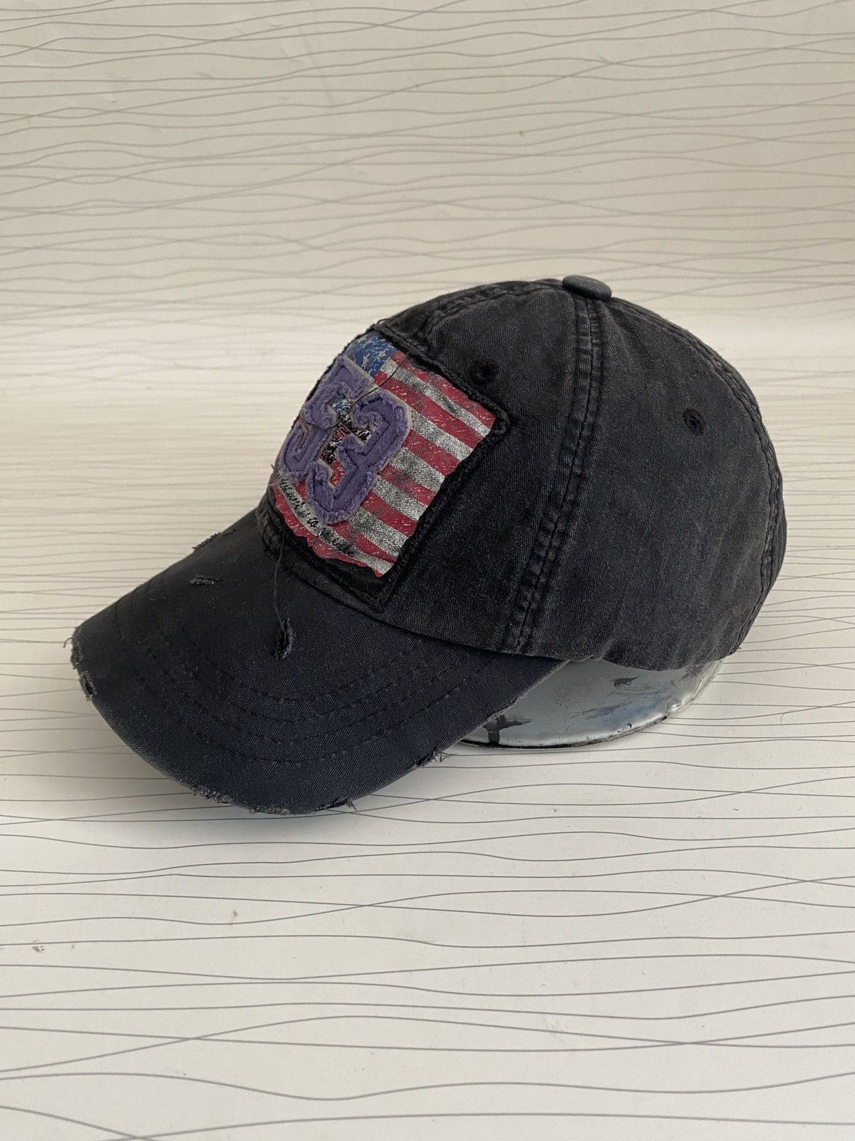 20471120 Adventures Begin Distressed Trucker Hat Size ONE SIZE - 4 Thumbnail
