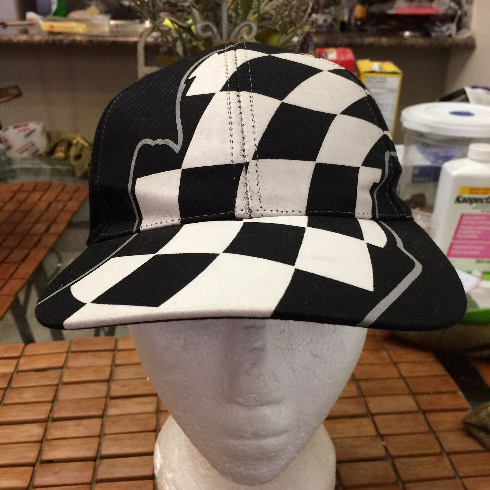 Nissan Vintage blank NASCAR flags Snapback Hat 1990s Size ONE SIZE - 1 Thumbnail