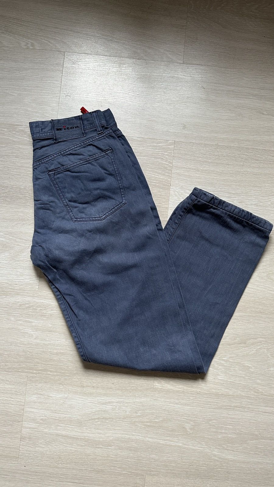 image of Kiton Napoli Blue/purple Jeans 100% Cotton 28 Made In Italy, Men's