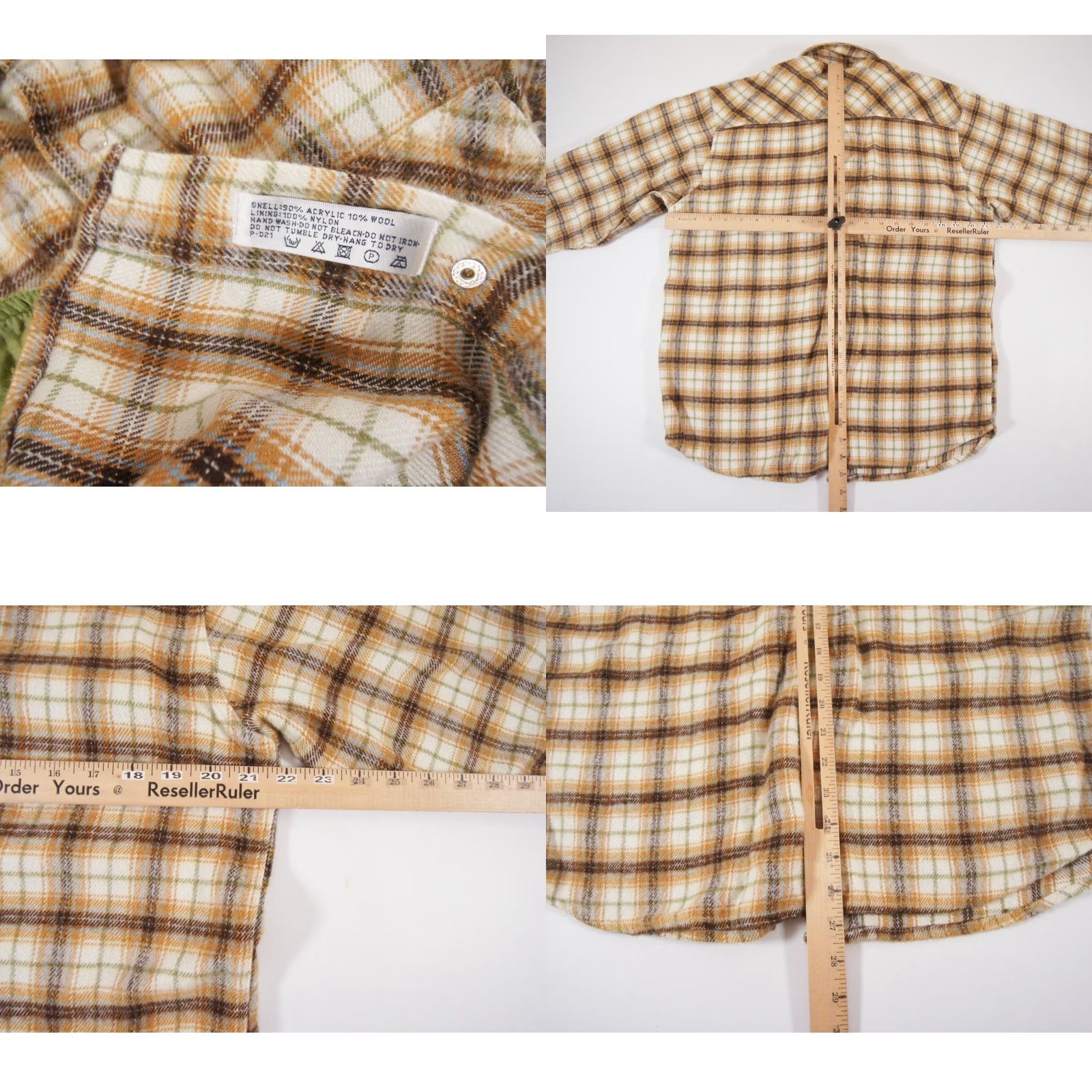 Hang Ten VINTAGE Hang Ten Shirt Mens Small Flannel Button Down Snap Long Sleeve Surf Size US S / EU 44-46 / 1 - 8 Thumbnail