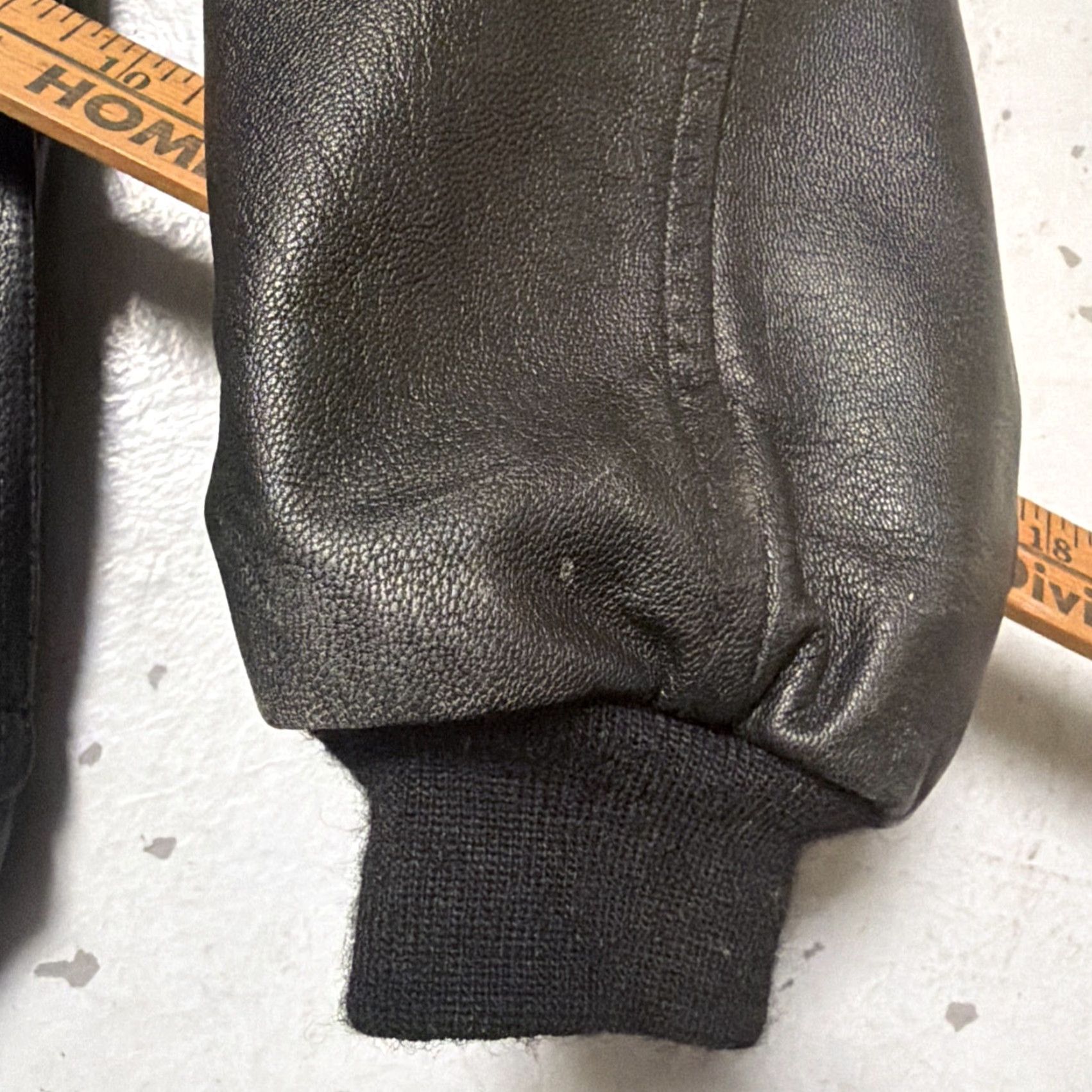 Vintage VINTAGE L.L. Bean Goatskin Leather A2 Flight Military Style Biker Jacket M Mens Dark EUC Size US M / EU 48-50 / 2 - 4 Thumbnail