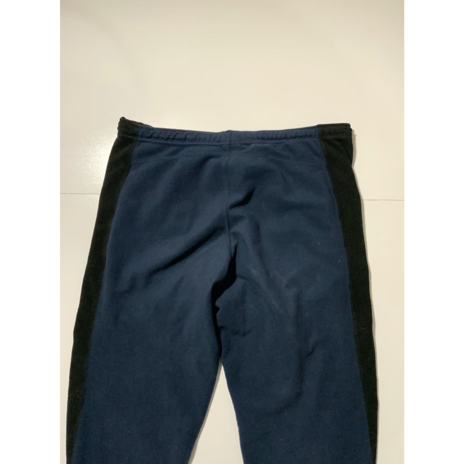 Nike VINTAGE Nike Sportswear Fleece Sweatpants Blues/Black Outdoor Track Sz. L Mens Size US 33 - 7 Thumbnail