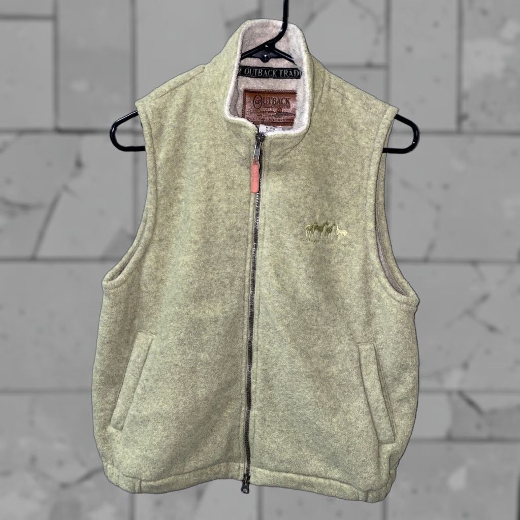 Vintage Outback Vest Full Zip Fleece Lined Green Women’s Summit SSM? Size S / US 4 / IT 40 - 1 Thumbnail