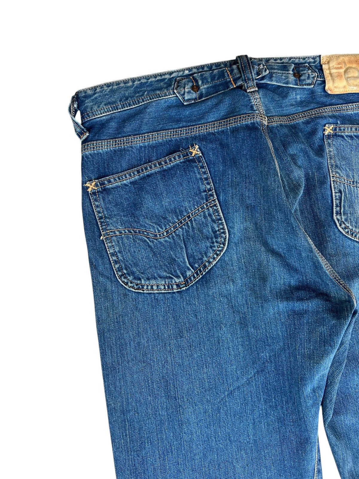 Lee × Vintage 90s Lee Cowboy Union Made Mud Denim Selvedge Jeans Size US 36 / EU 52 - 17 Thumbnail