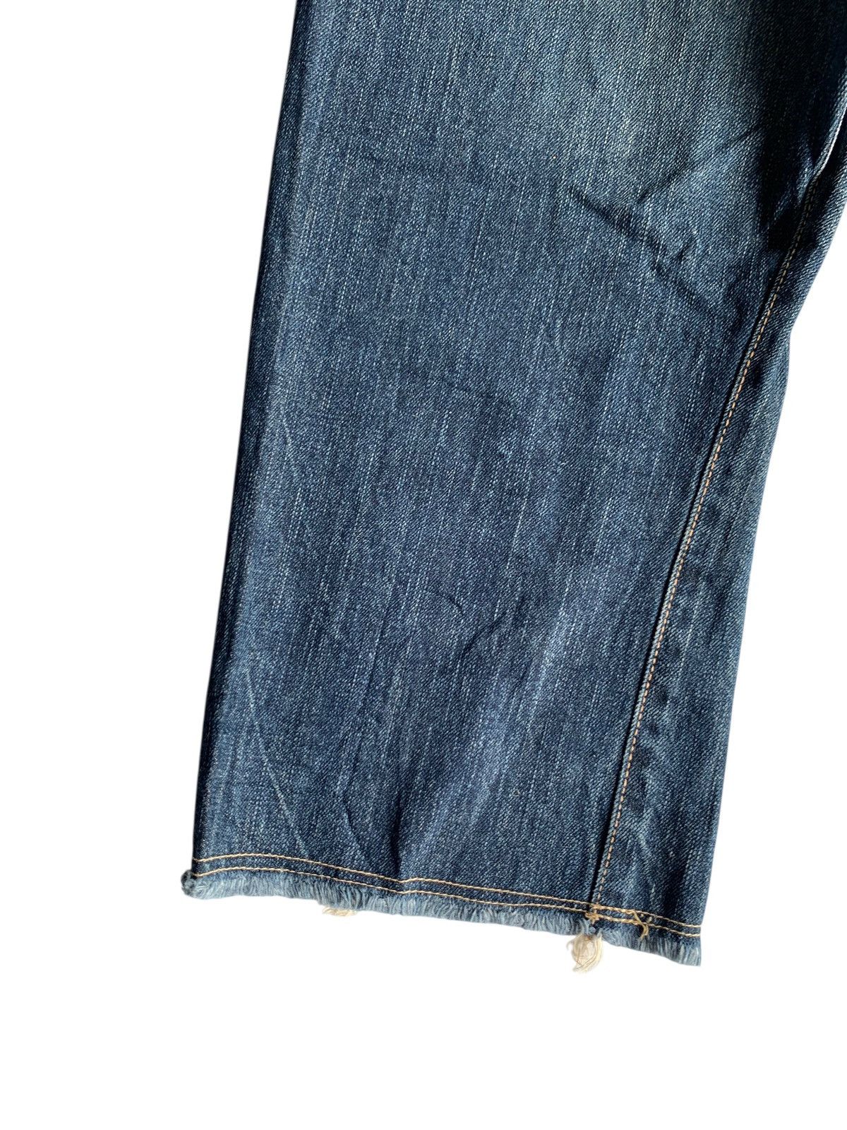 Edwin VINTAGE EDWIN 505 SELVEDGE RUSTY SHORT DISTRESSED DENIM Size US 33 - 14 Thumbnail