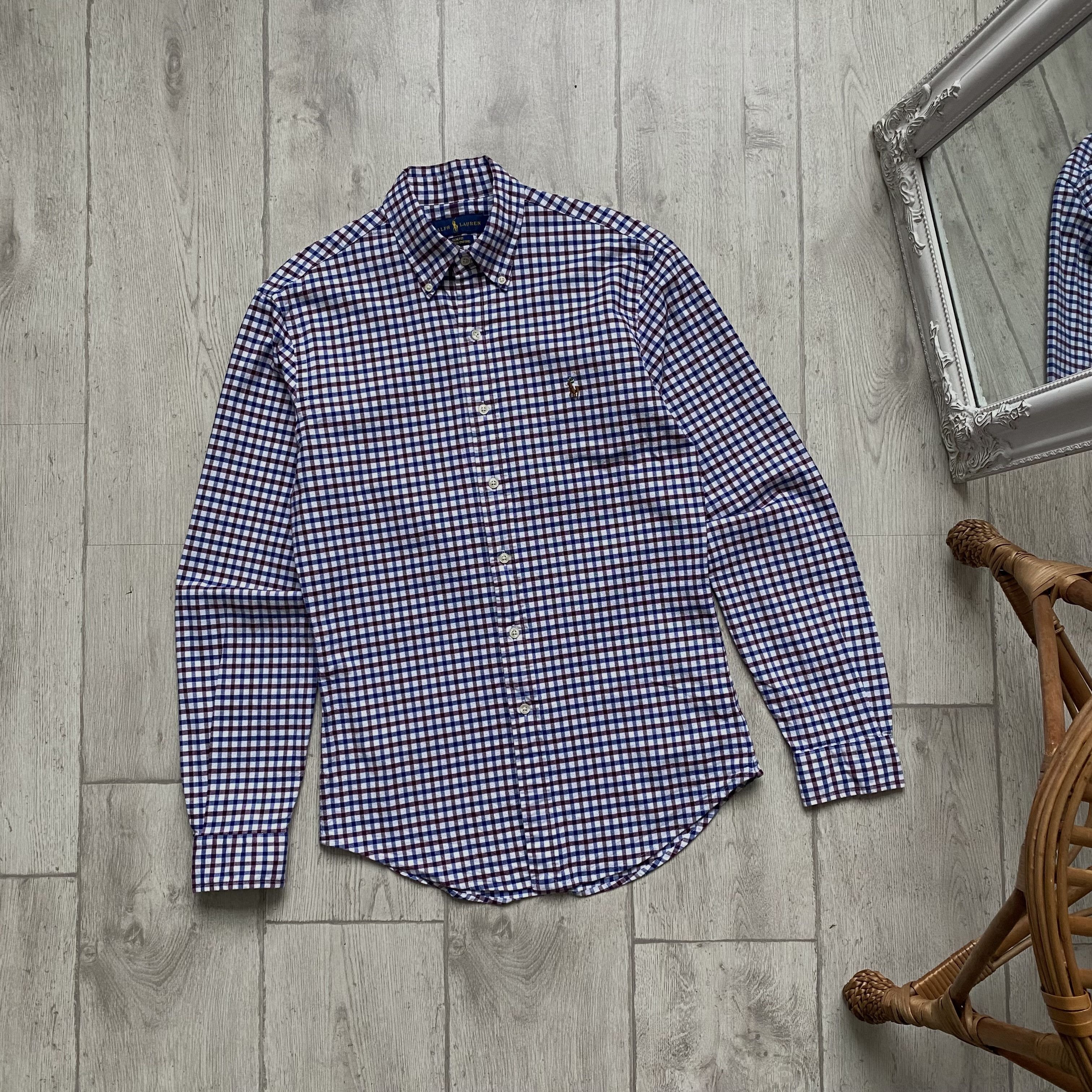 Polo Ralph Lauren 🏇 Oldmoney POLO RALPH LAUREN Flannel Shirt Checked Size US S / EU 44-46 / 1 - 4 Thumbnail