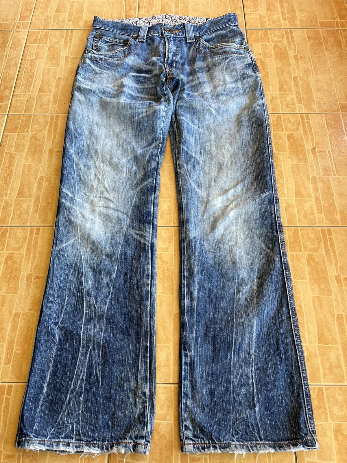 Edwin Vintage Edwin 503 Flare Mud Wash Jean Size US 31 - 1 Thumbnail