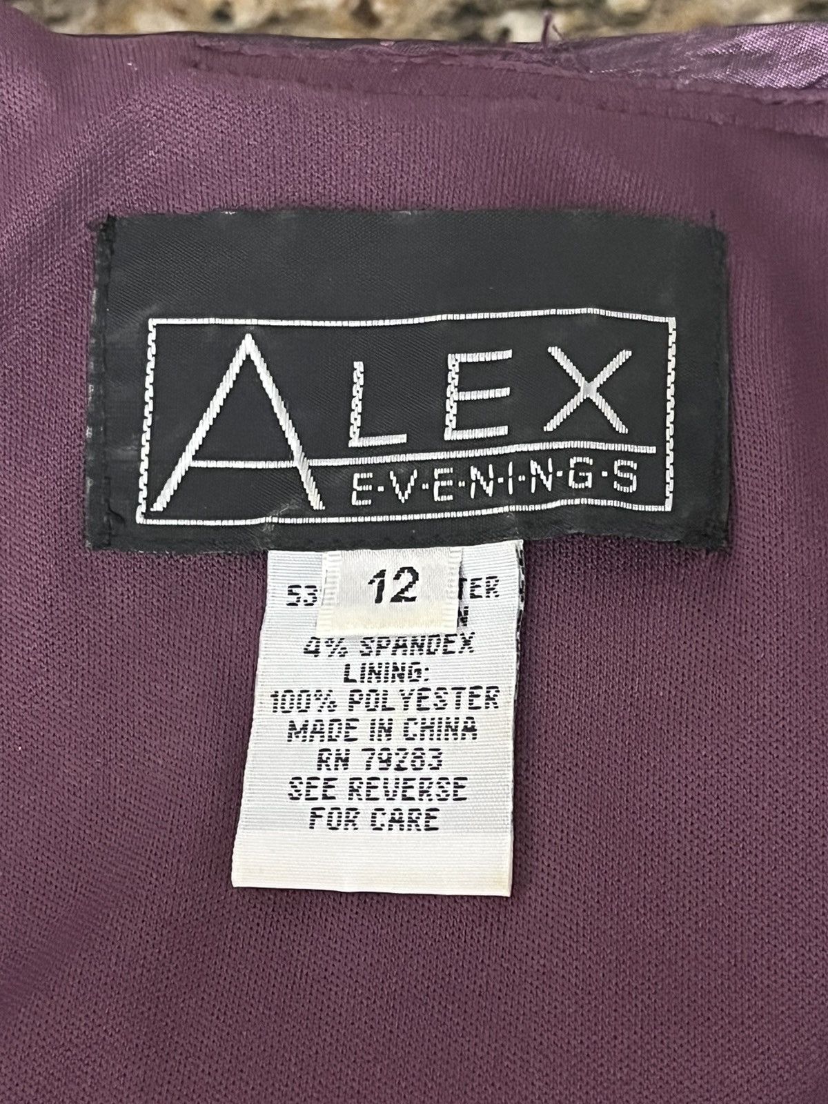 Alex Evenings Alex Evenings Plum Purple Ruched Bodycon One Shoulder Sz 12 Size L / US 10 / IT 46 - 8 Thumbnail
