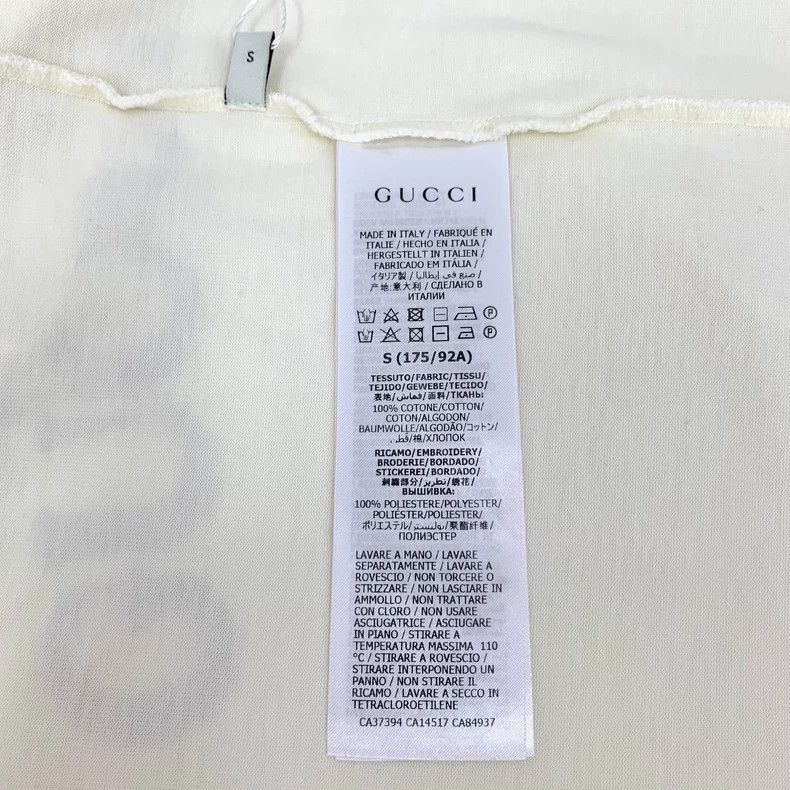 Gucci Gucci Beige tennis racket letter embroidery cotton round-n Size S / US 4 / IT 40 - 6 Thumbnail