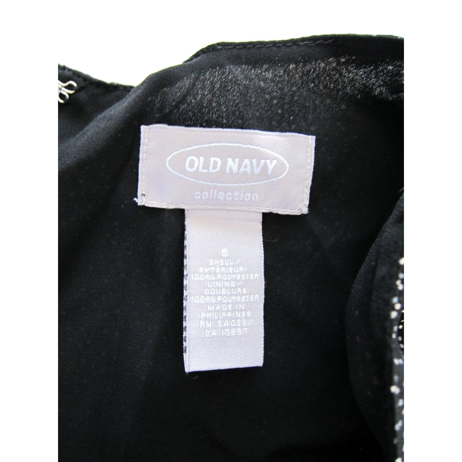 Old Navy Old Navy Sleeveless Sheath Shift Midi Dress Black 8 Polka Dot 100% polyester Vintage Women Tank Dress Zipper Back 36" hem Size M / US 6-8 / IT 42-44 - 4 Thumbnail