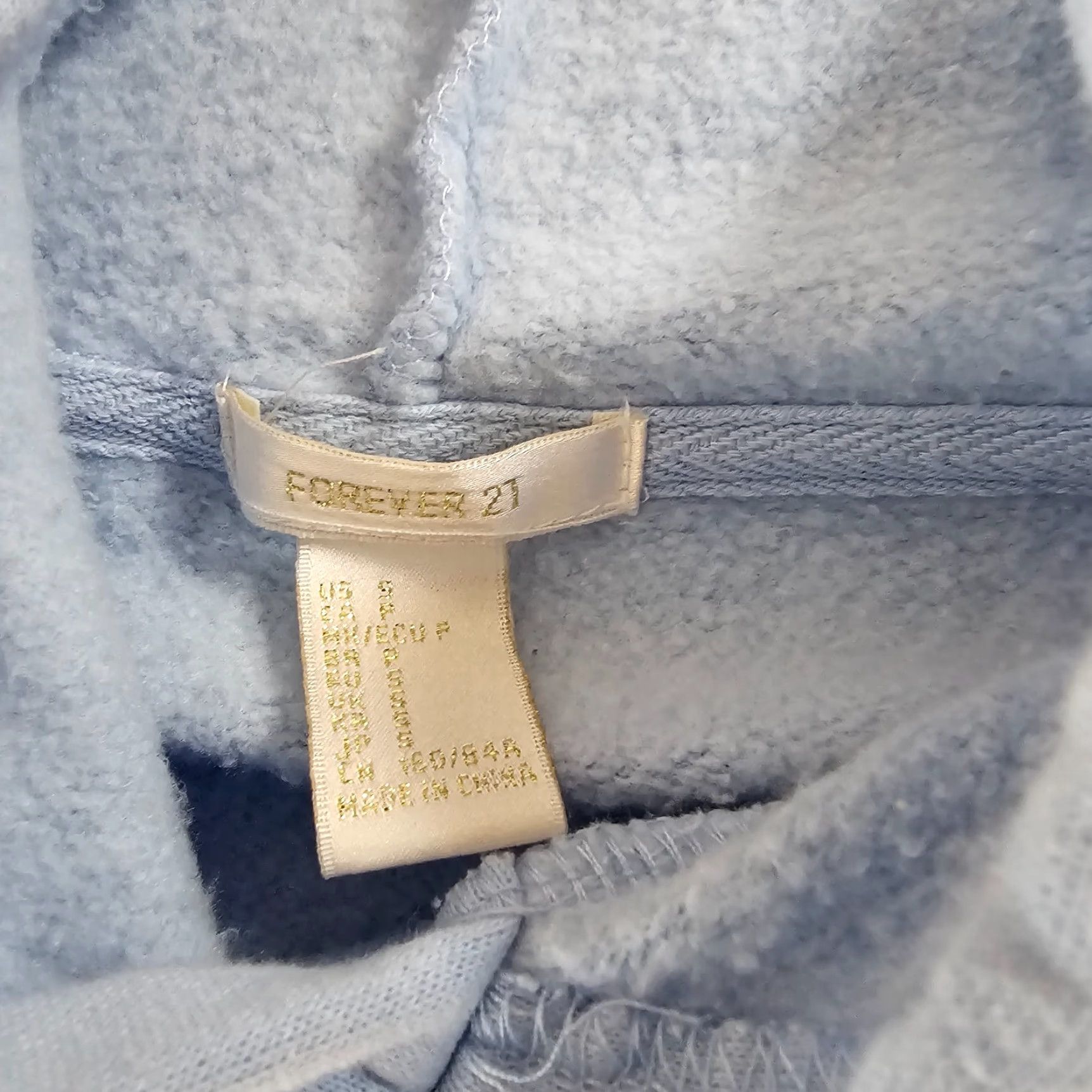 Forever 21 FOREVER 21 Cotton Blend Knit Pullover Hoodie Sweatshirt S Women Blue Yellow Stripe Casual Fall Winter Knit Style Waffle-Knit Size S / US 4 / IT 40 - 2 Thumbnail