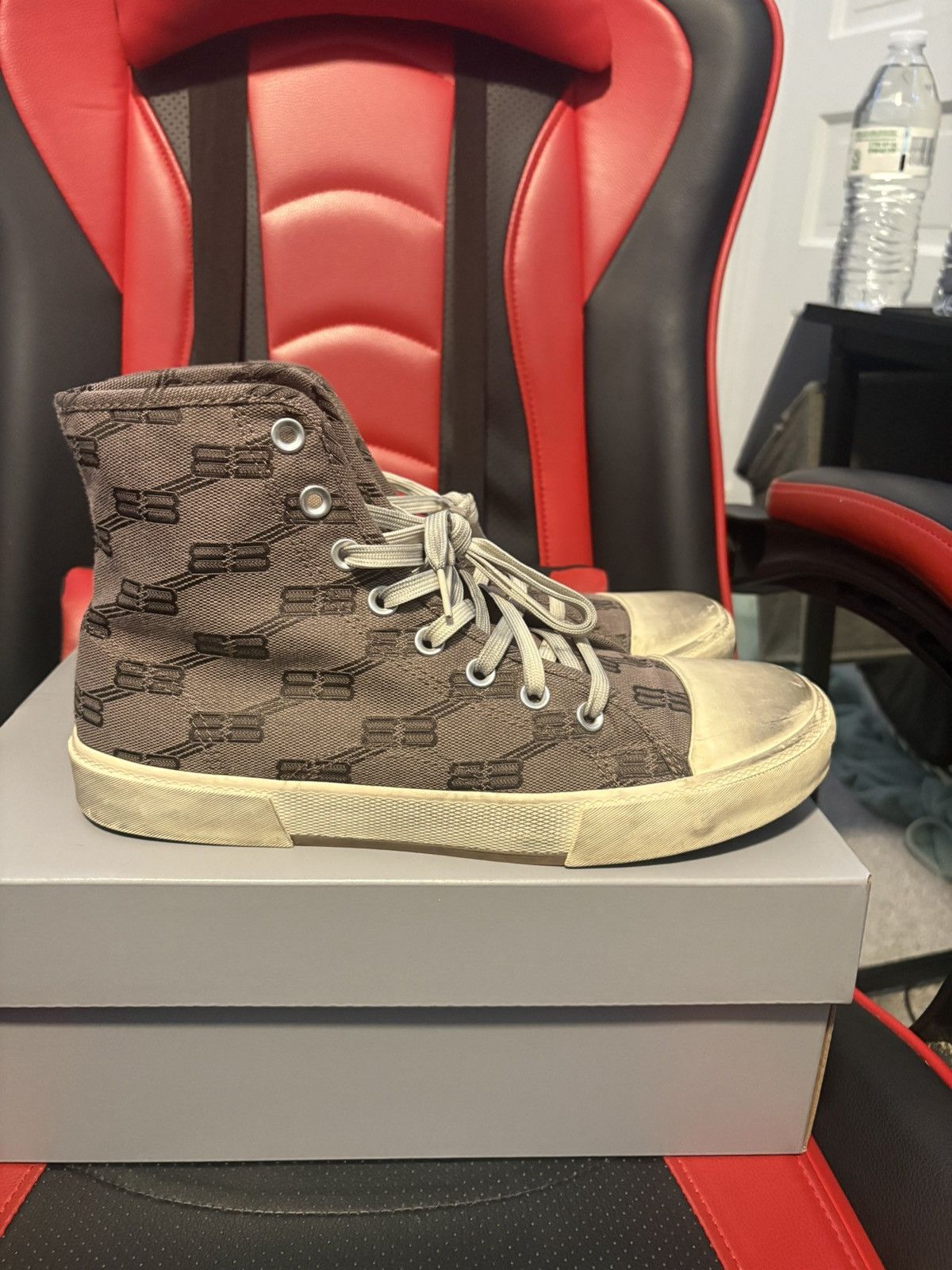 Balenciaga Balenciaga Paris High Top Monogram Size US 10 / EU 43 - 7 Thumbnail