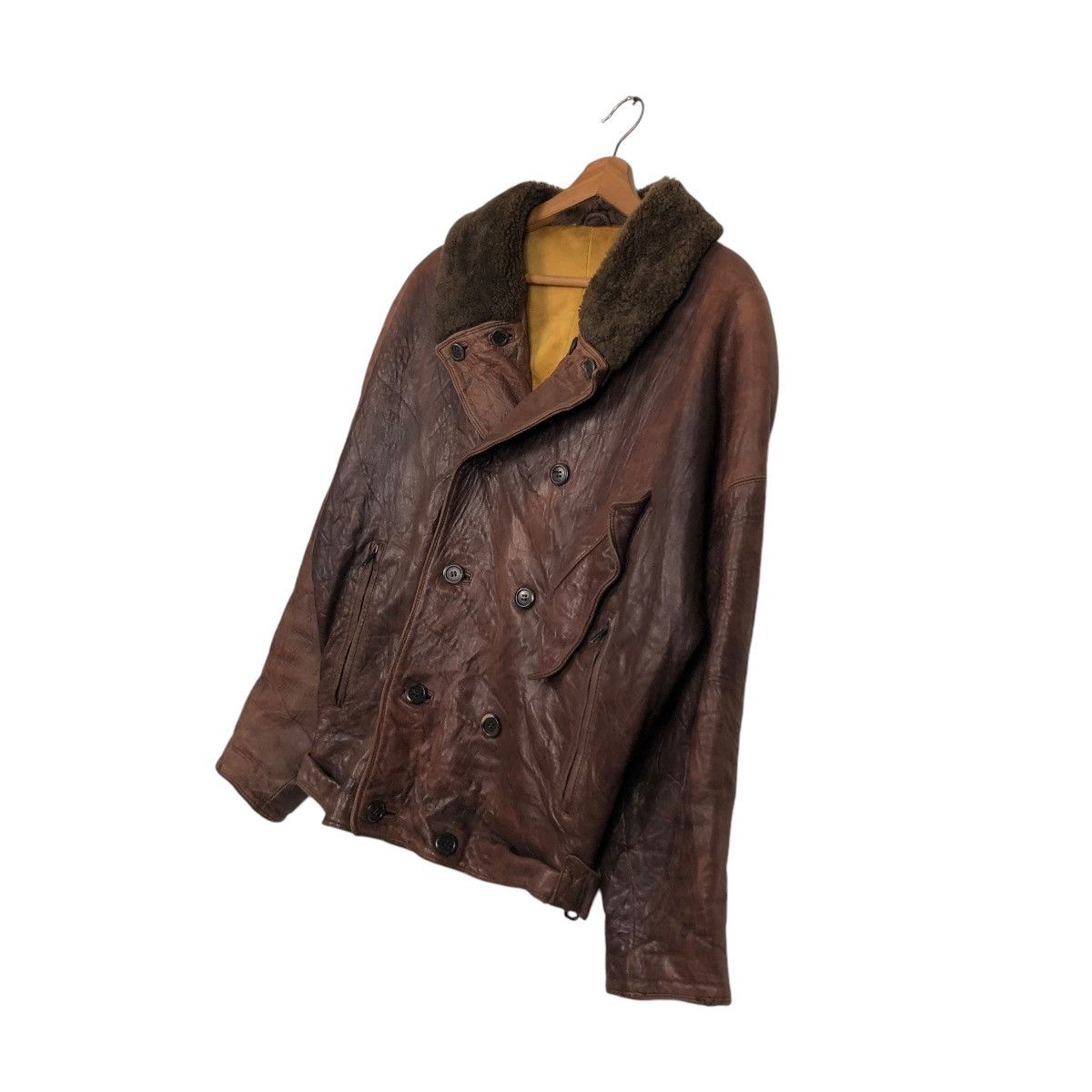 Japanese Brand 🔥VTG BIKER LEATHER JACKET GICOLL FUR COLLAR 14th ADDICTION Size US M / EU 48-50 / 2 - 4 Thumbnail