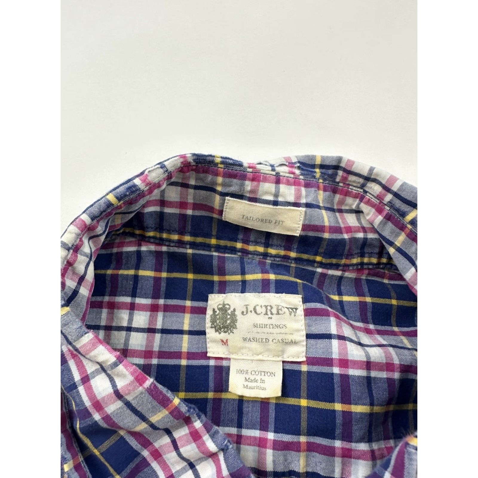 J.Crew J.Crew Shirt Mens Medium Plaid Tailored Fit Button Down Long Sleeve Multicolor Size US M / EU 48-50 / 2 - 3 Thumbnail