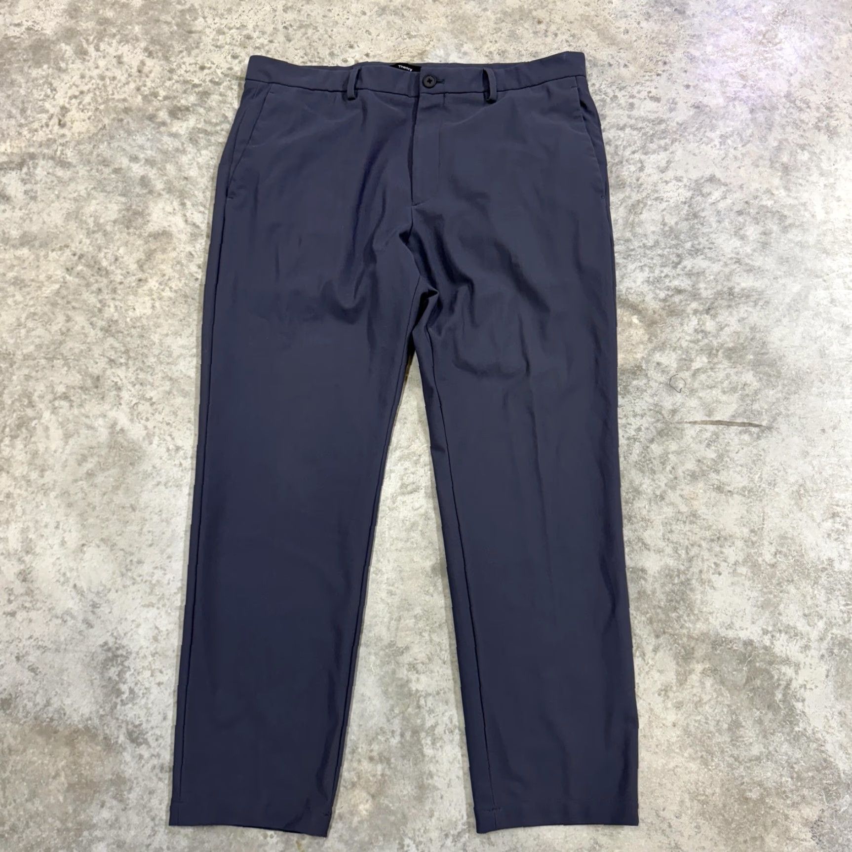 Theory Theory Pants Mens 36 Gray Flat Front Dress Chino Slim Fit Office Work Shirt pants? Size US 36 / EU 52 - 2 Thumbnail