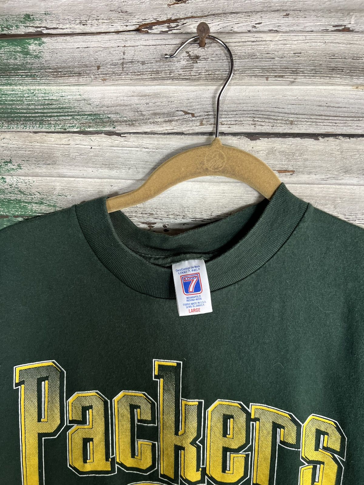 Logo 7 × Vintage Vintage Green Bay Packers Shirt Size US L / EU 52-54 / 3 - 2 Thumbnail