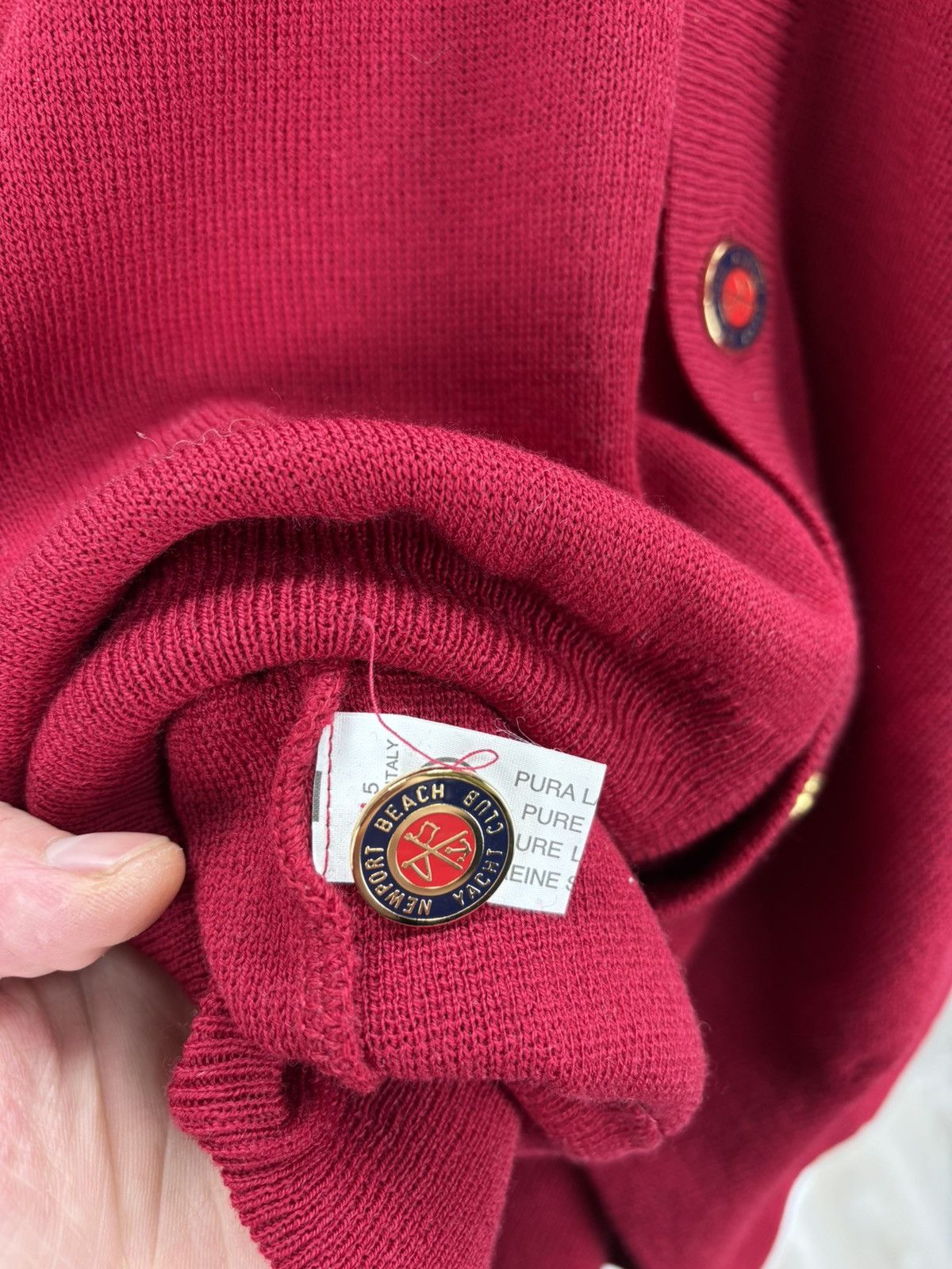 Dalmine Mens cardigan Dalmine Size L/52 Color Red Size US L / EU 52-54 / 3 - 11 Thumbnail