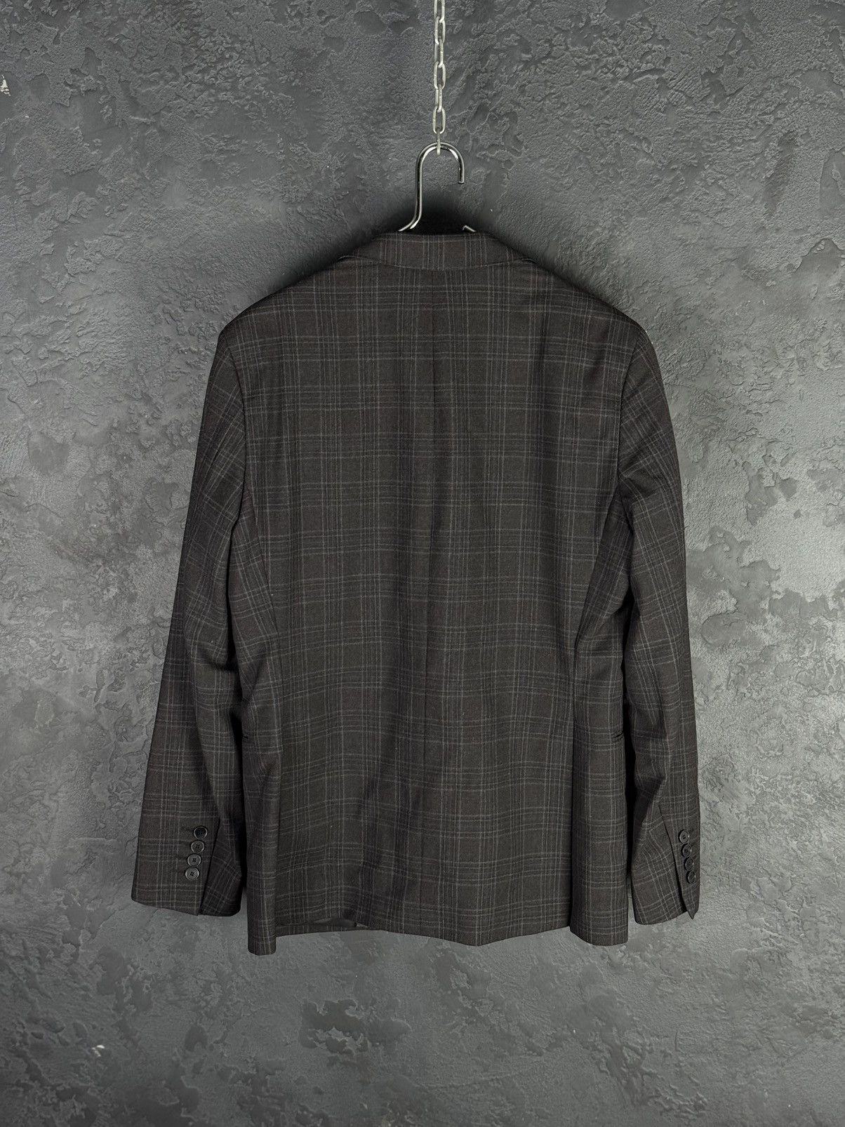Paoloni Paoloni Men's Lana Vergine Wool 2 Button Blazer Size 48R - 8 Thumbnail