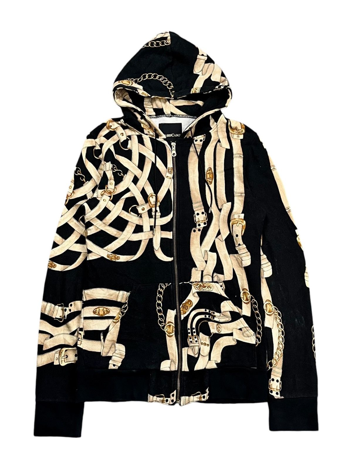 Japanese Brand 2000s Dress Camp - Hermes Style Zip Hoodie Size US M / EU 48-50 / 2 - 1 Thumbnail