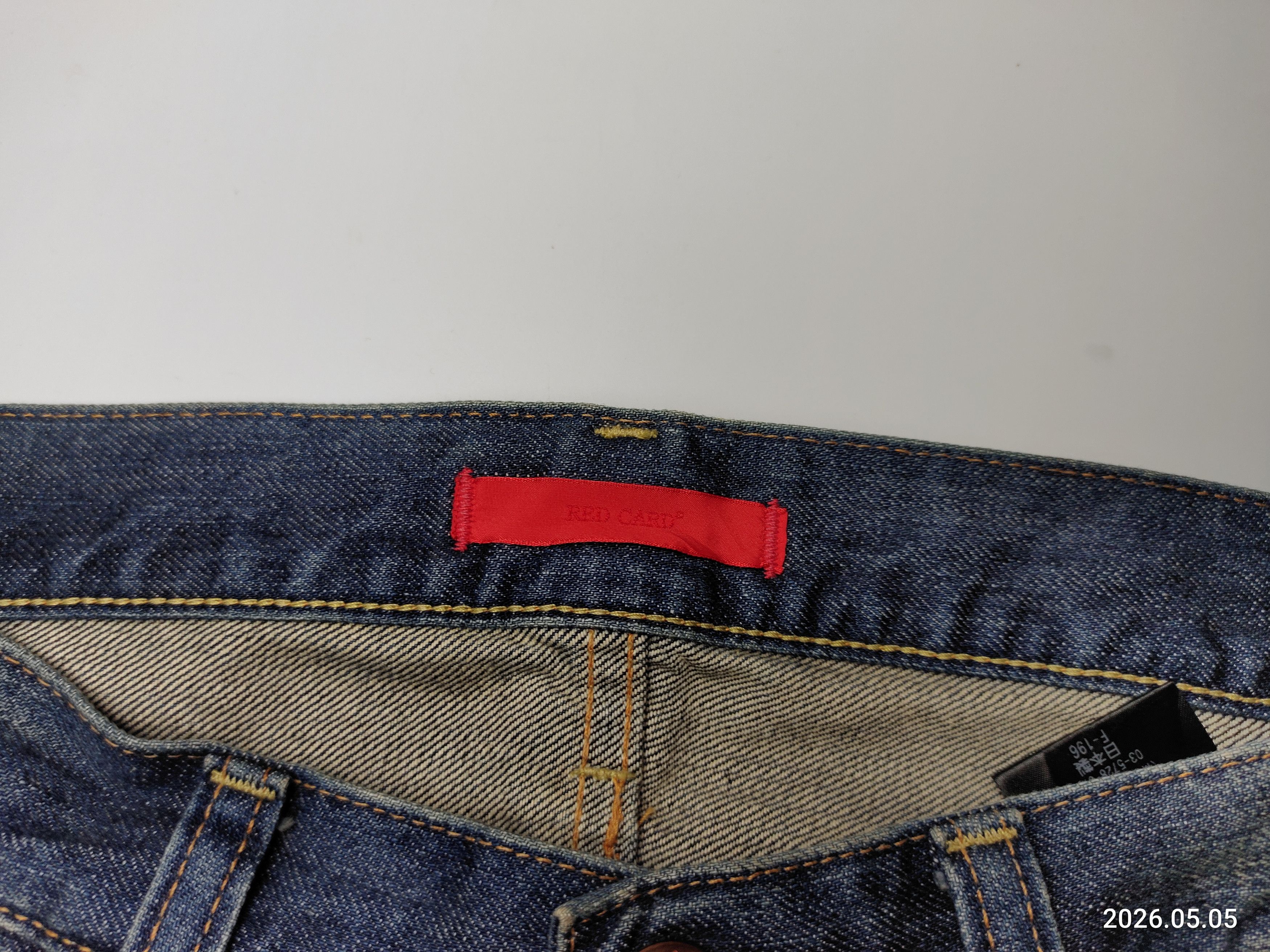 Japanese Brand Crazy faded Red Card Japanese Denim Size US 32 / EU 48 - 5 Thumbnail