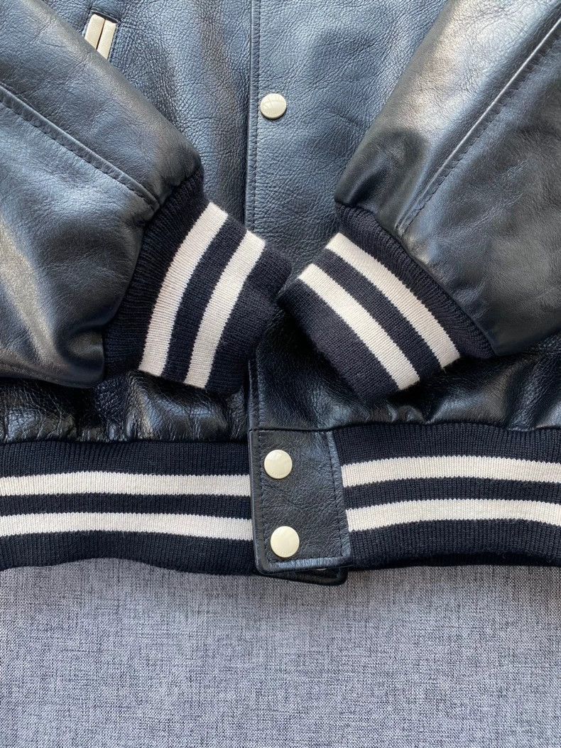 Celine CELINE SS23 Striped Leather Jacket Size US XXL / EU 58 / 5 - 4 Thumbnail