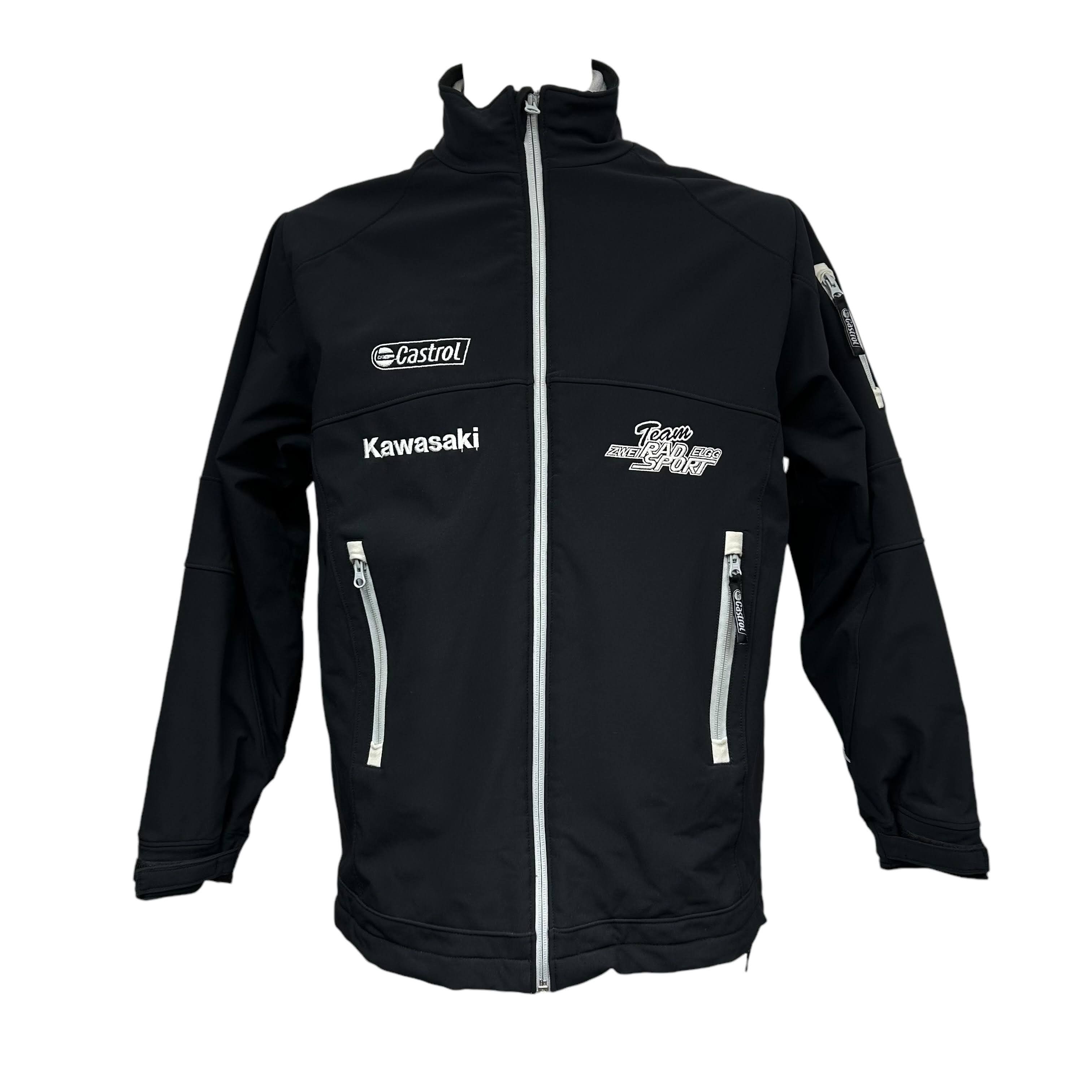 Vintage Castrol Kawasaki 2 in 1 Jacket Fleece Zip Embroidered XXS Size US XS / EU 42 / 0 - 1 Thumbnail