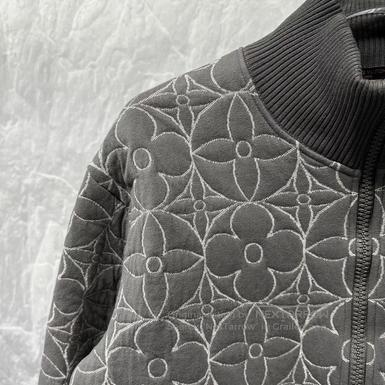 Louis Vuitton louis vuitton three flower embossed zip-up jacket. Size L / US 10 / IT 46 - 3 Thumbnail