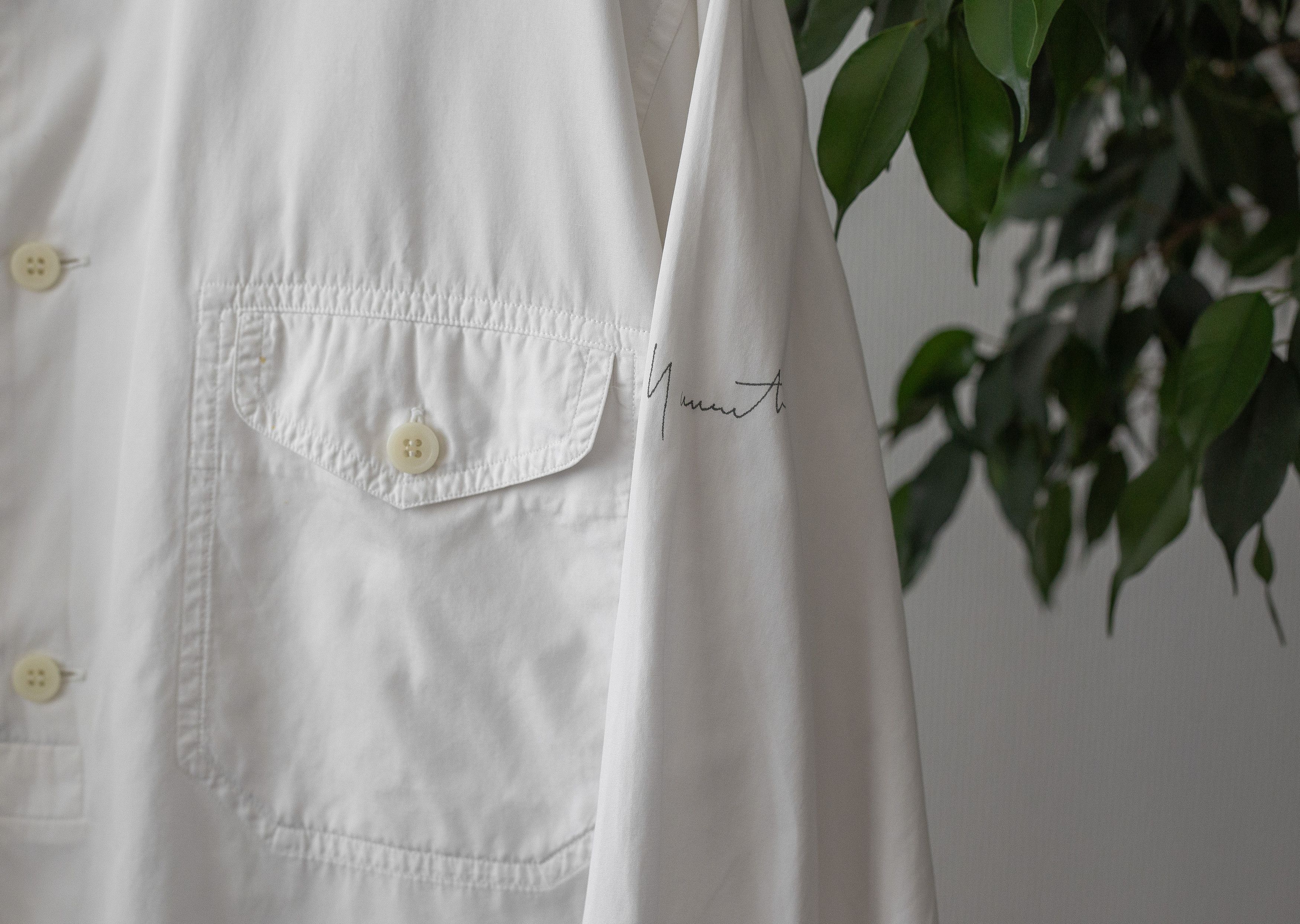 Yohji Yamamoto vintage 3/4 sleeves logo shirt Size US M / EU 48-50 / 2 - 6 Thumbnail