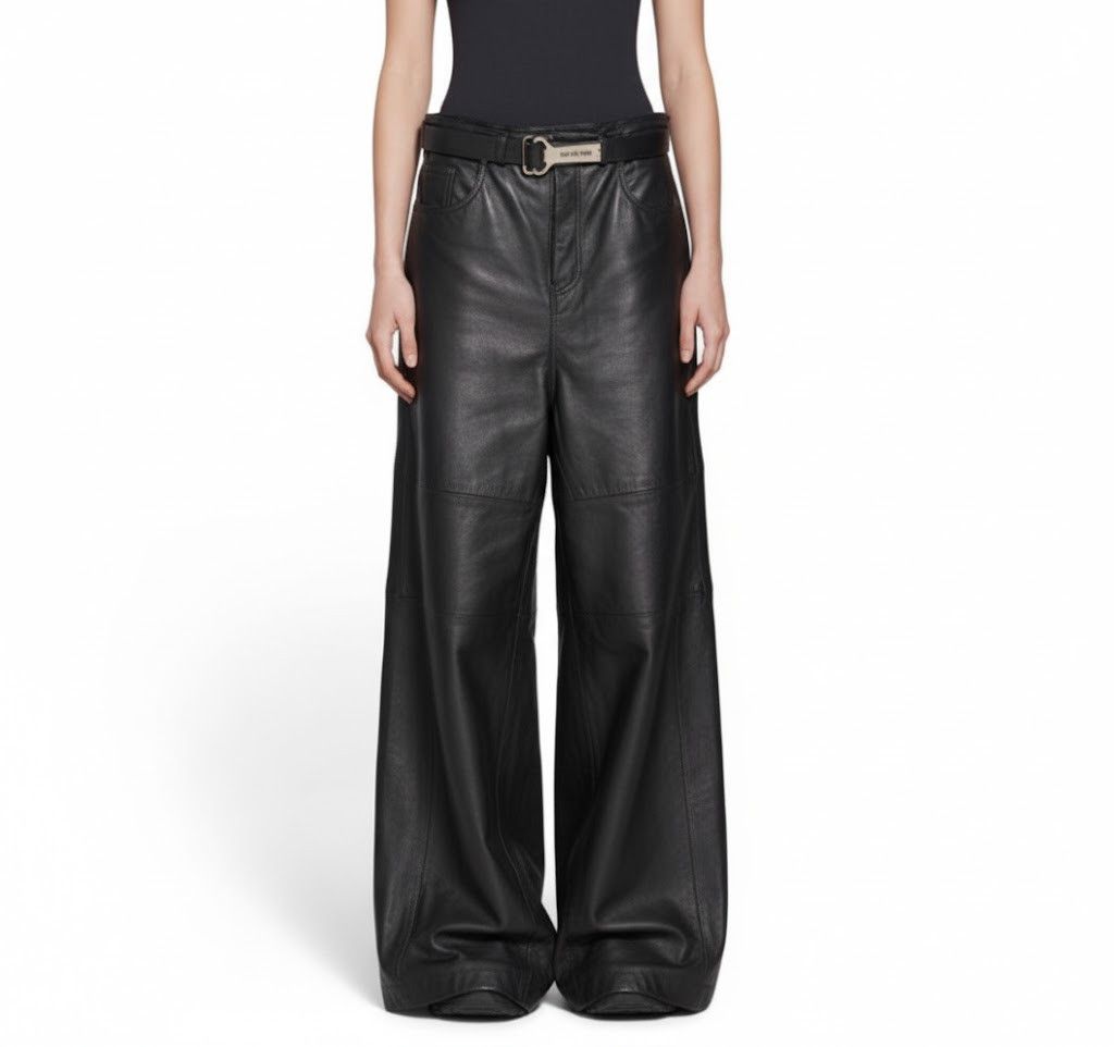 Balenciaga o1tr1nto1125 Apron Pants Skirt Small Fit in Black Size 26" / US 2 / IT 38 - 1 Preview