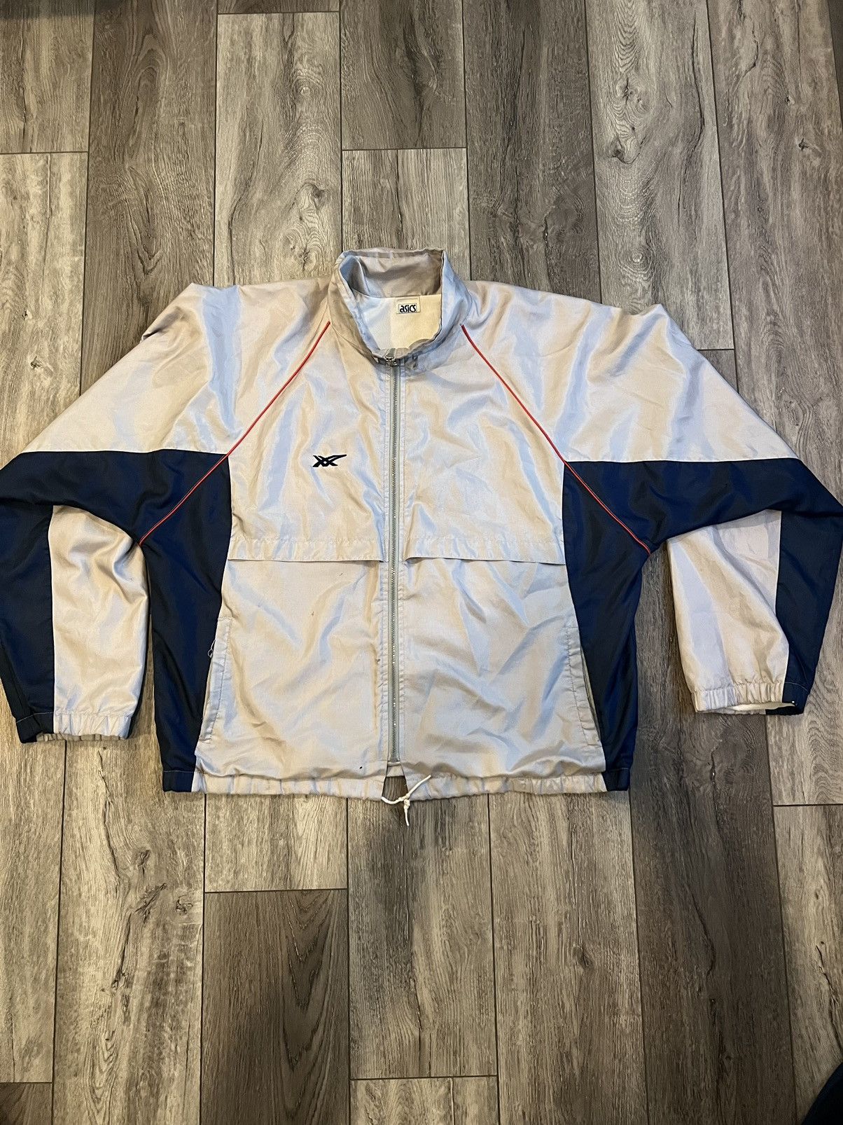 Image of Asics Track Jacket XL in Grey, Men's