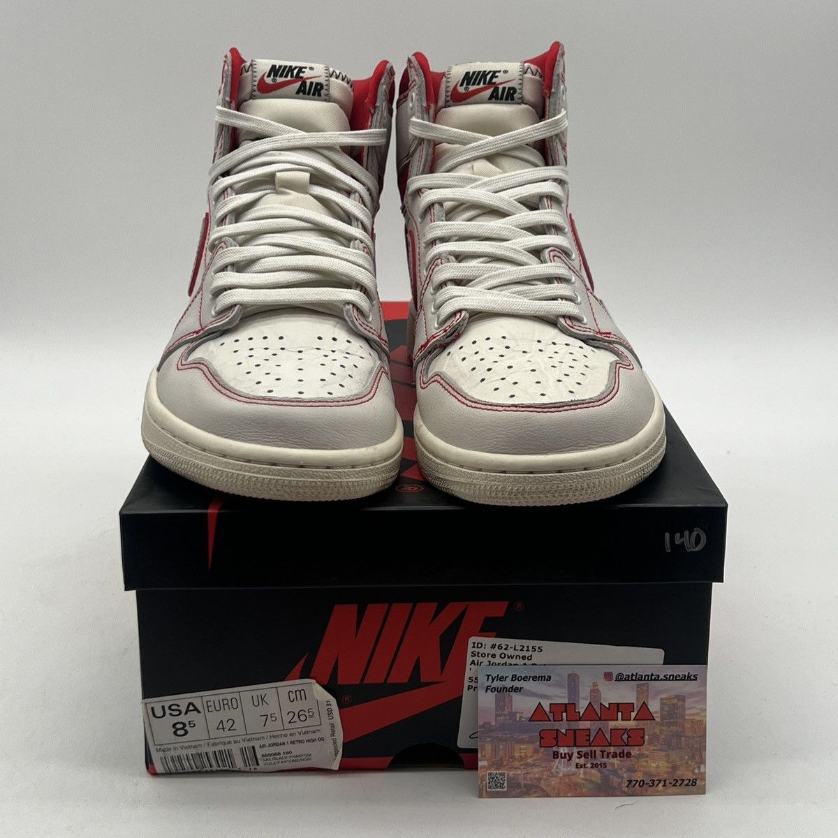 Nike Air Jordan 1 high phantom Size US 8.5 / EU 41-42 - 2 Thumbnail