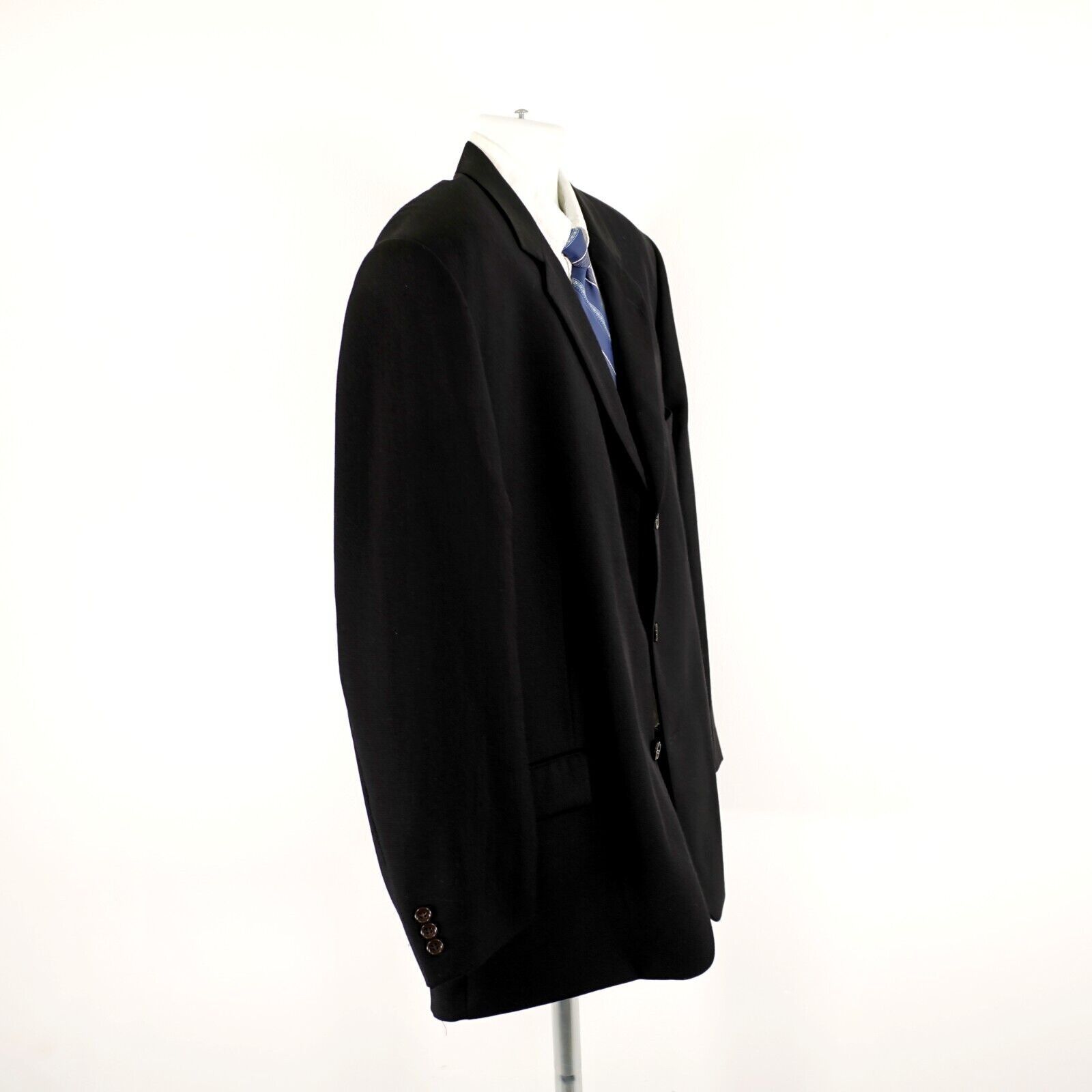 Joseph & Feiss Joseph & Feiss International Thick Textured Wool Black 44R S Size 44R - 7 Thumbnail