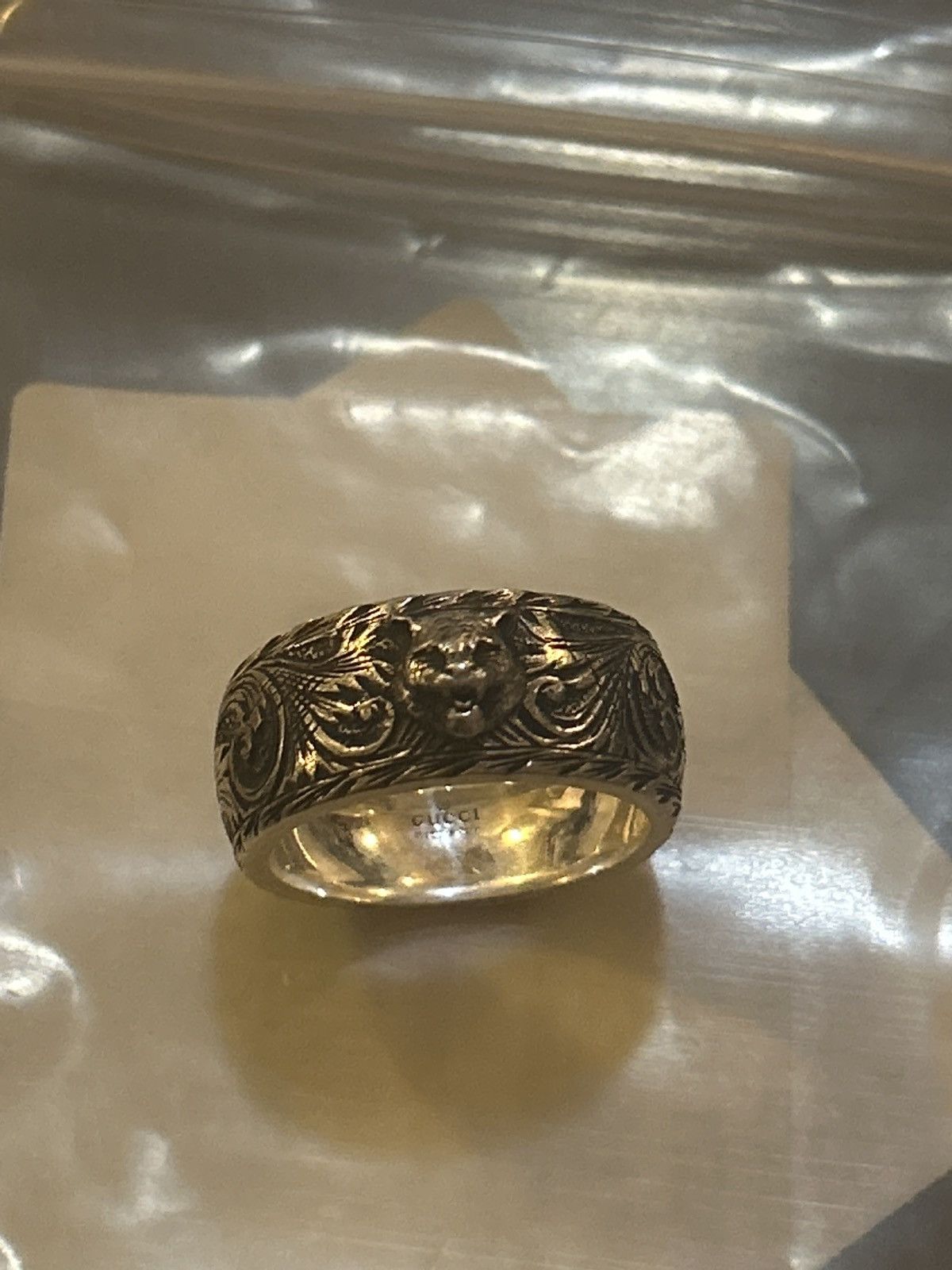 Gucci Gucci Feline Head Sterling Silver Ring US size 9.5 Size ONE SIZE - 6 Thumbnail