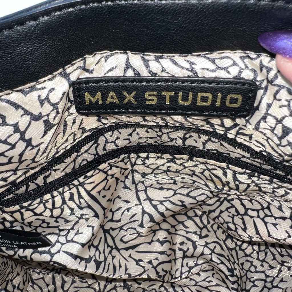 Other Max Studio Faux Leather Fold Over Pleated Flap crossbody Bag Size ONE SIZE - 6 Thumbnail