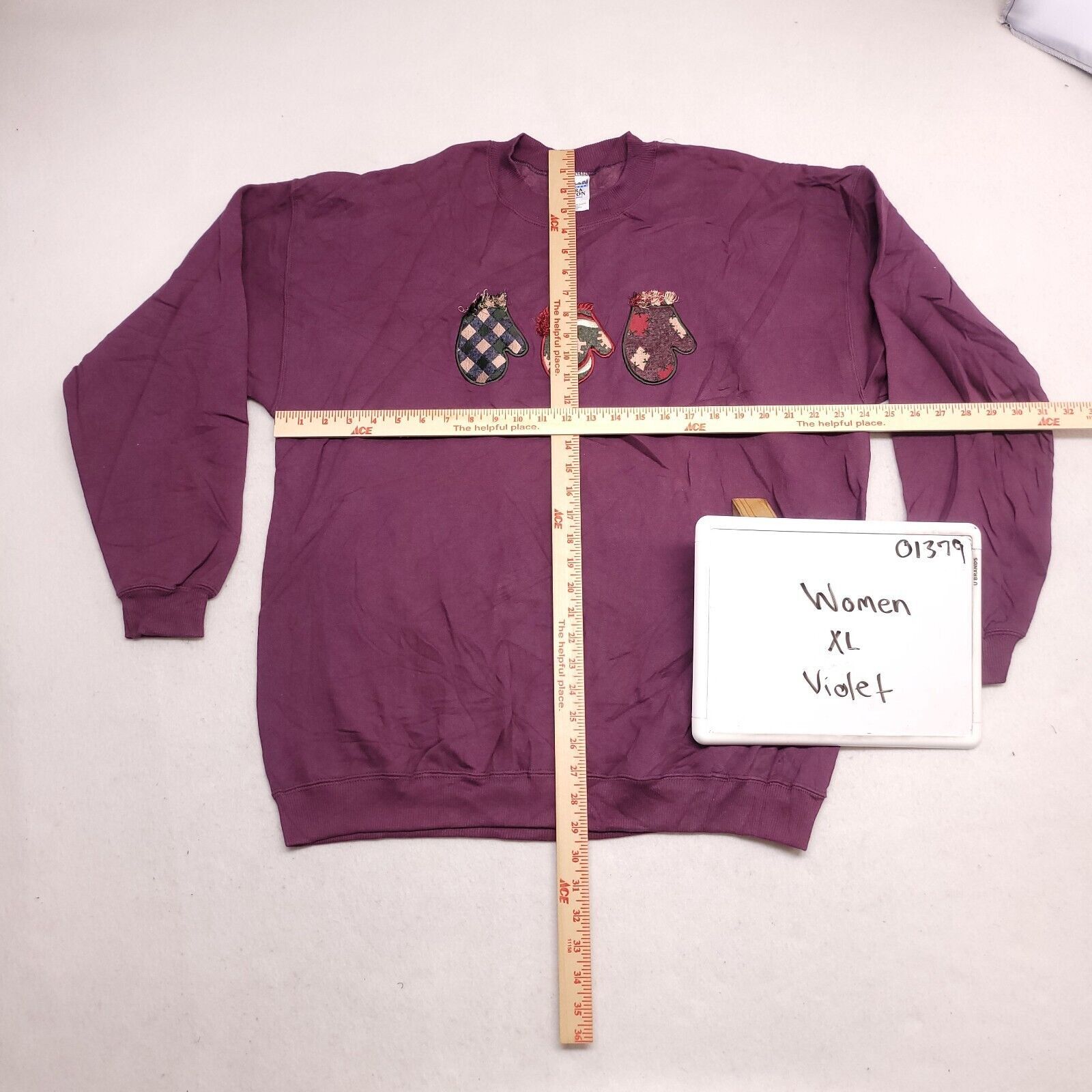 Gildan Gildan Pullover Sweatshirt Womens Size Extra Large XL Purple Size XL / US 12-14 / IT 48-50 - 7 Thumbnail
